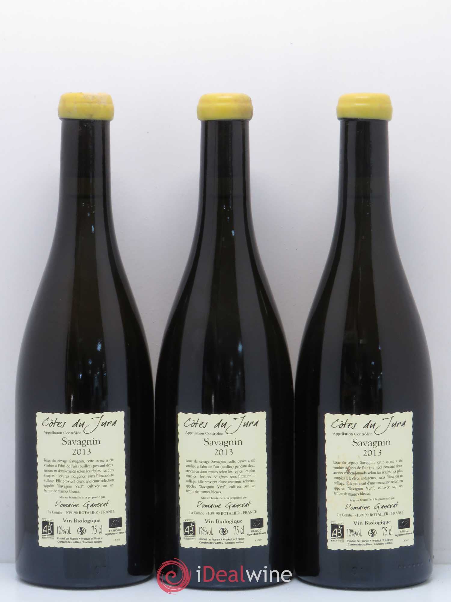 Côtes du Jura Les Chalasses Marnes Bleues Jean-François Ganevat (Domaine) 2013 - Lot de 3 bouteilles - 1