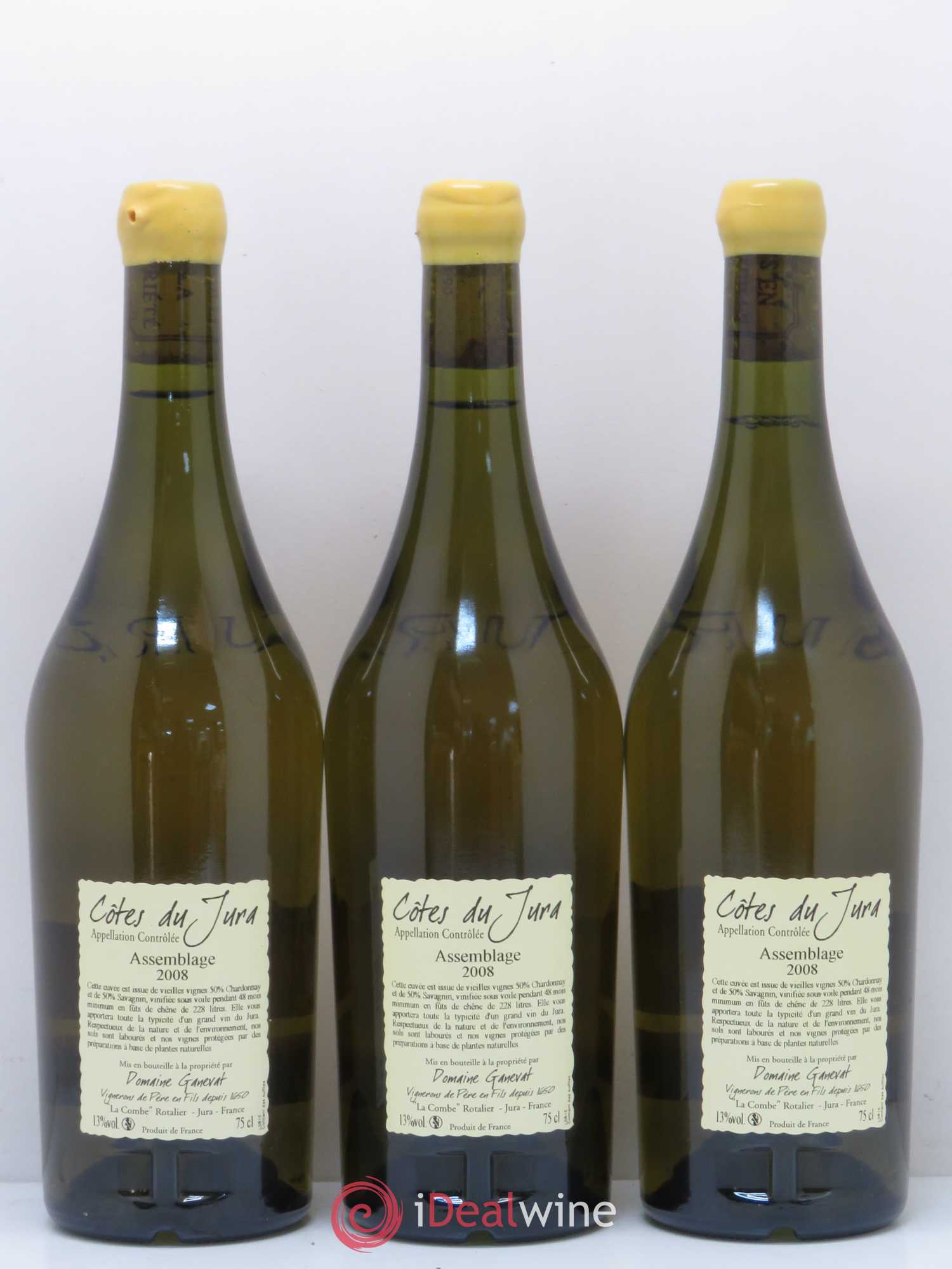 Côtes du Jura Cuvée de Garde Jean-François Ganevat (Domaine) 2008 - Lot de 3 bouteilles - 1