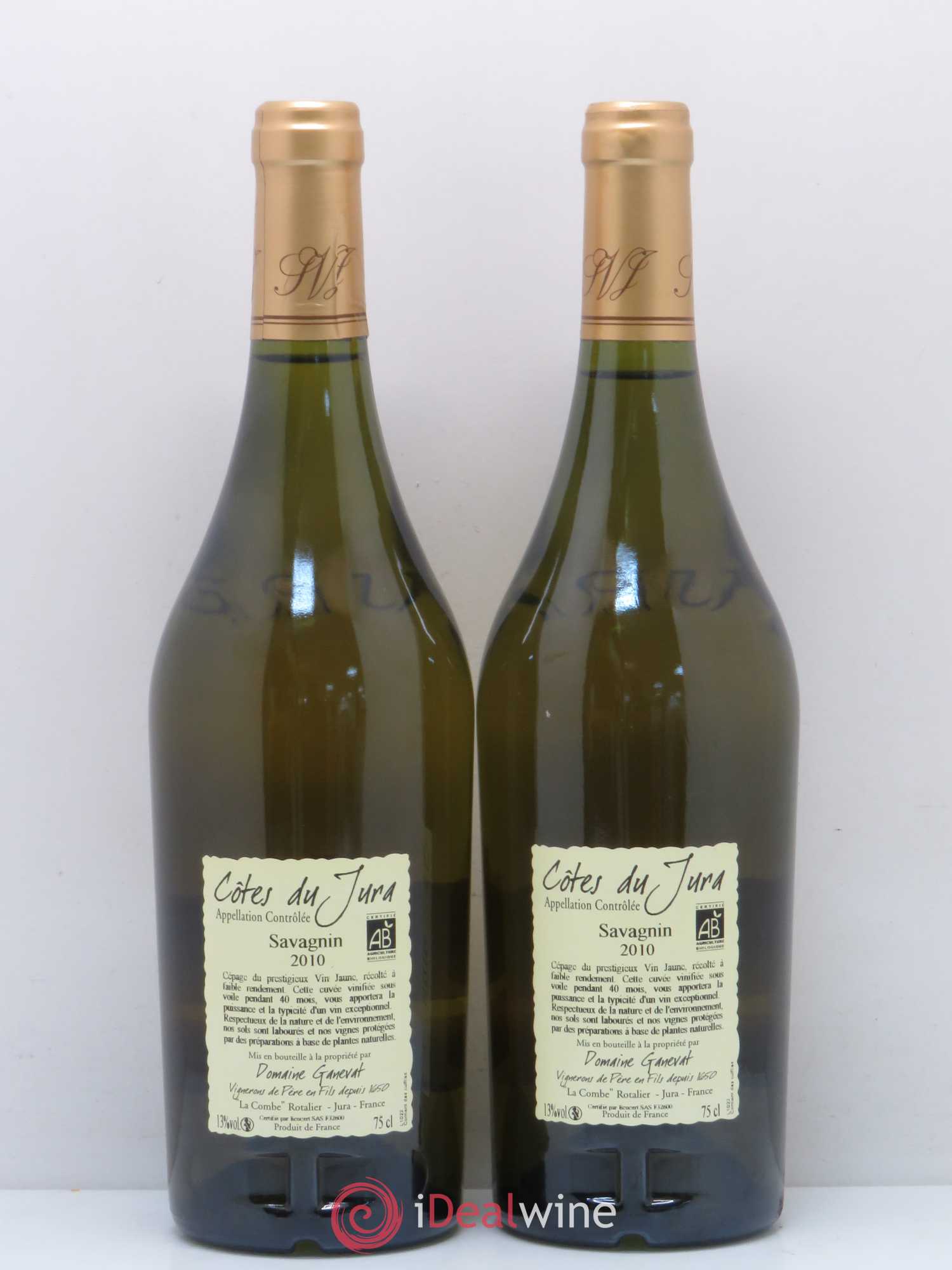 Côtes du Jura Cuvée Prestige Jean-François Ganevat (Domaine) 2010 - Lot de 2 bouteilles - 1