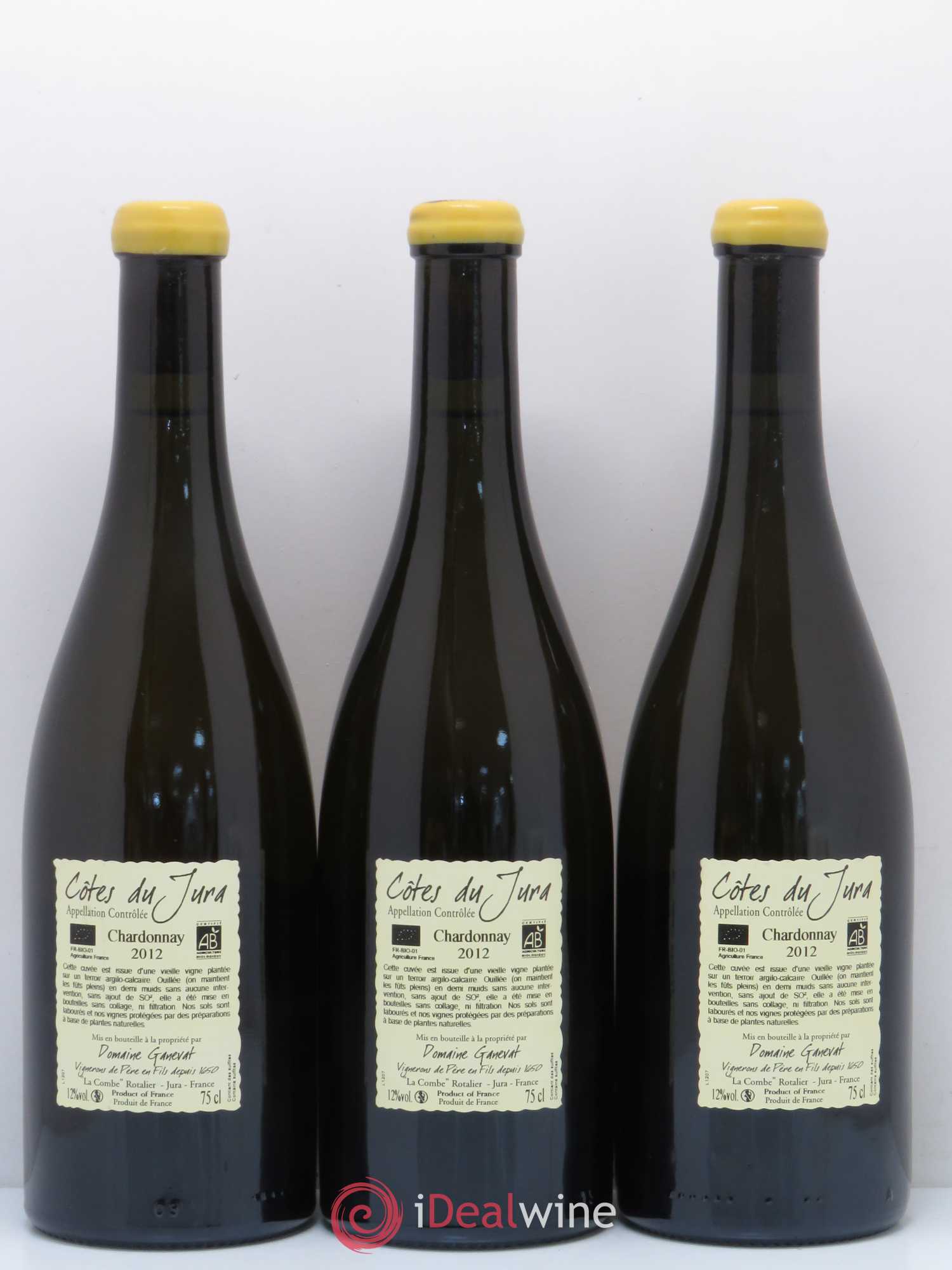 Côtes du Jura Les Chamois du Paradis Jean-François Ganevat (Domaine) 2012 - Lot de 3 bouteilles - 1