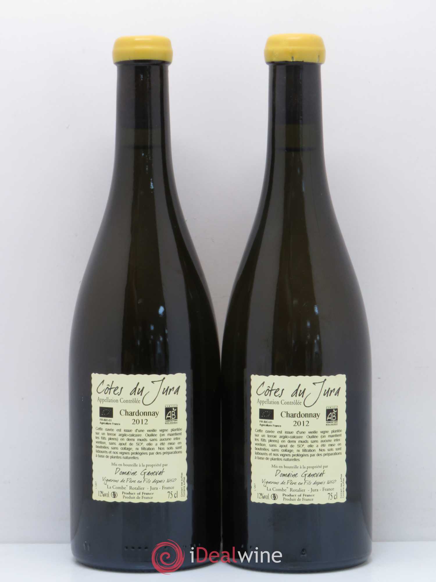 Côtes du Jura Les Chamois du Paradis Jean-François Ganevat (Domaine) 2012 - Lot de 2 bouteilles - 1
