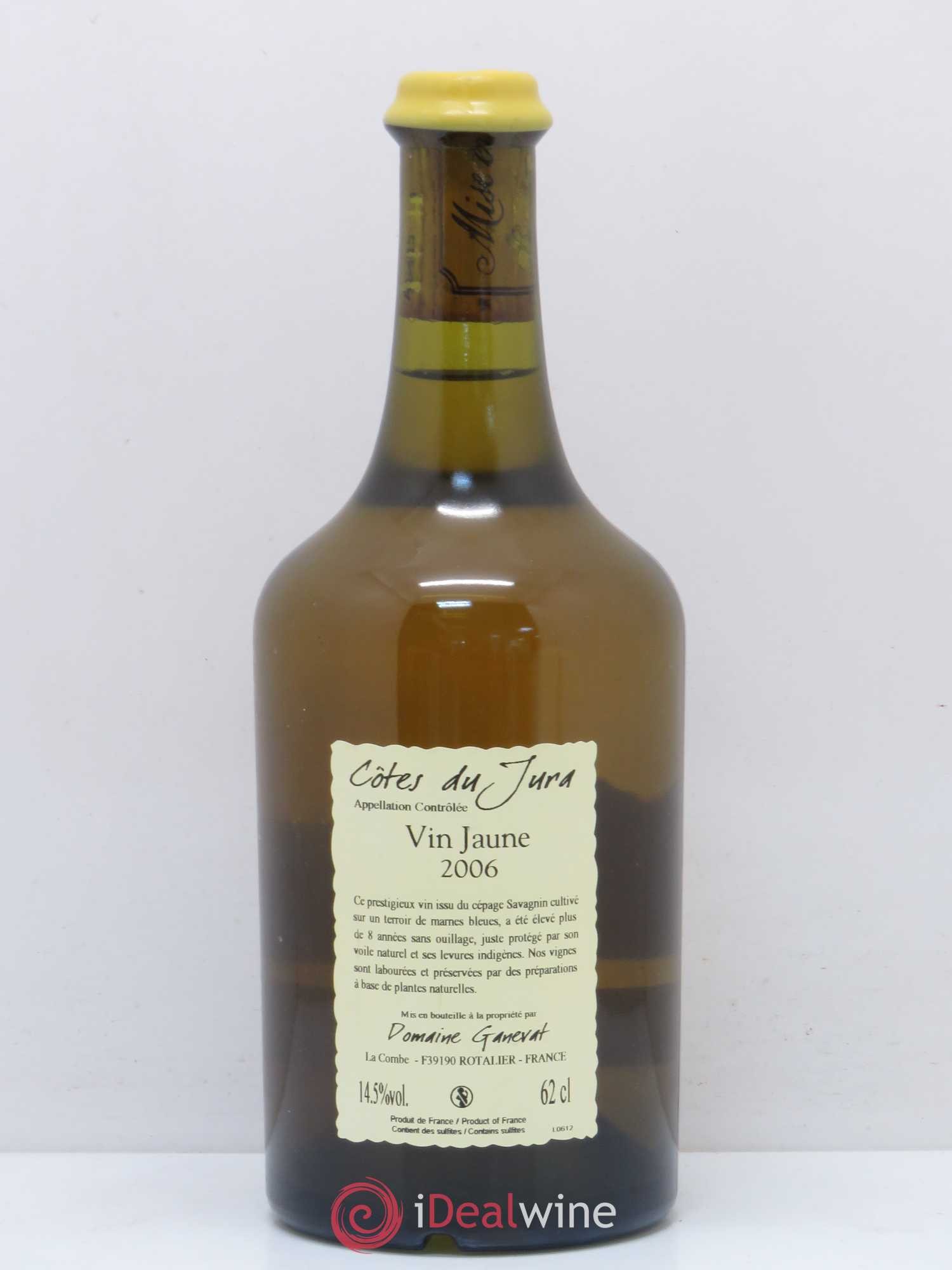 Côtes du Jura Vin Jaune Jean-François Ganevat (Domaine) 2006 - Lot de 1 bouteille - 1