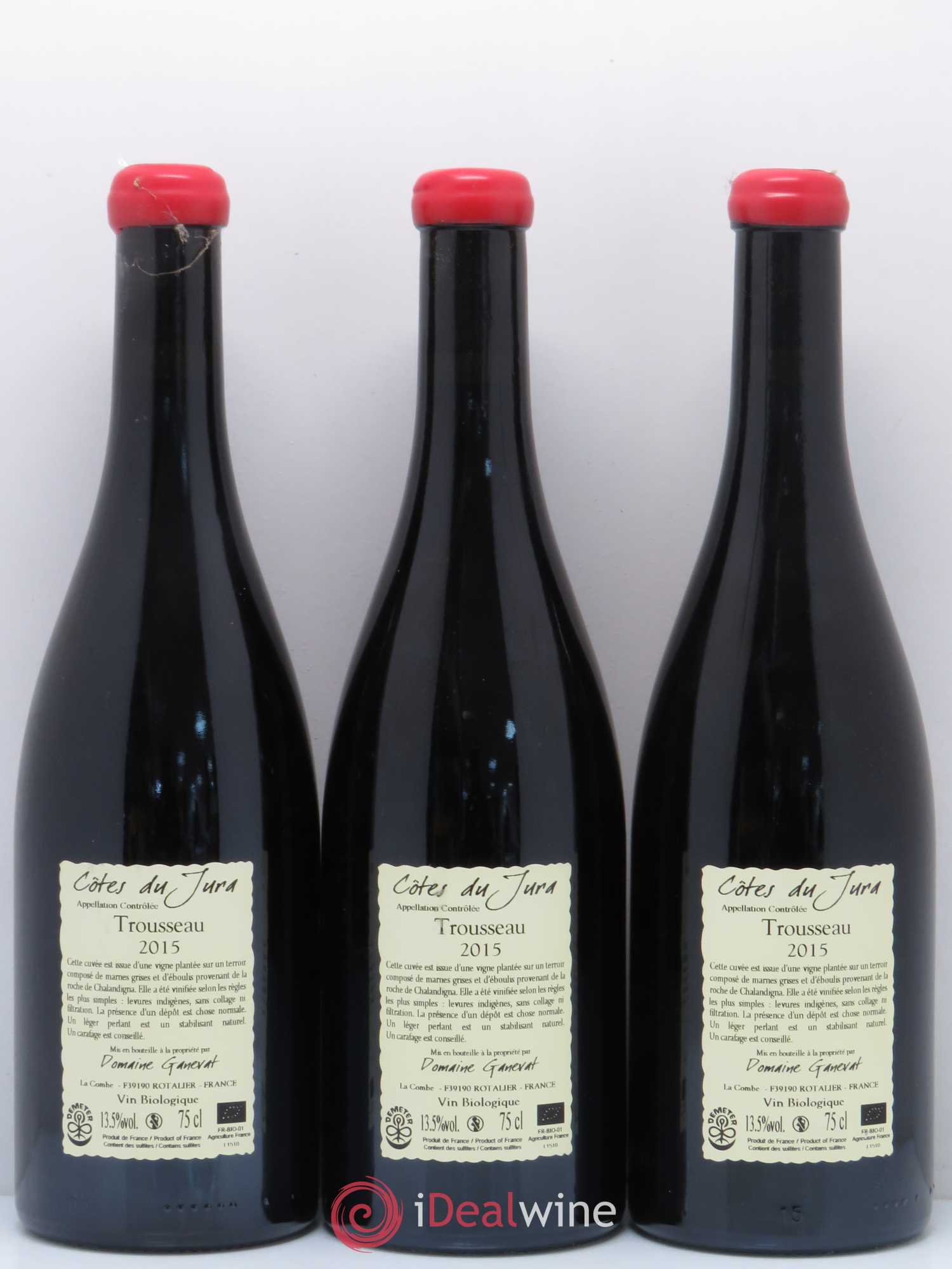 Côtes du Jura Plein Sud Jean-François Ganevat (Domaine) 2015 - Lot de 3 bouteilles - 1