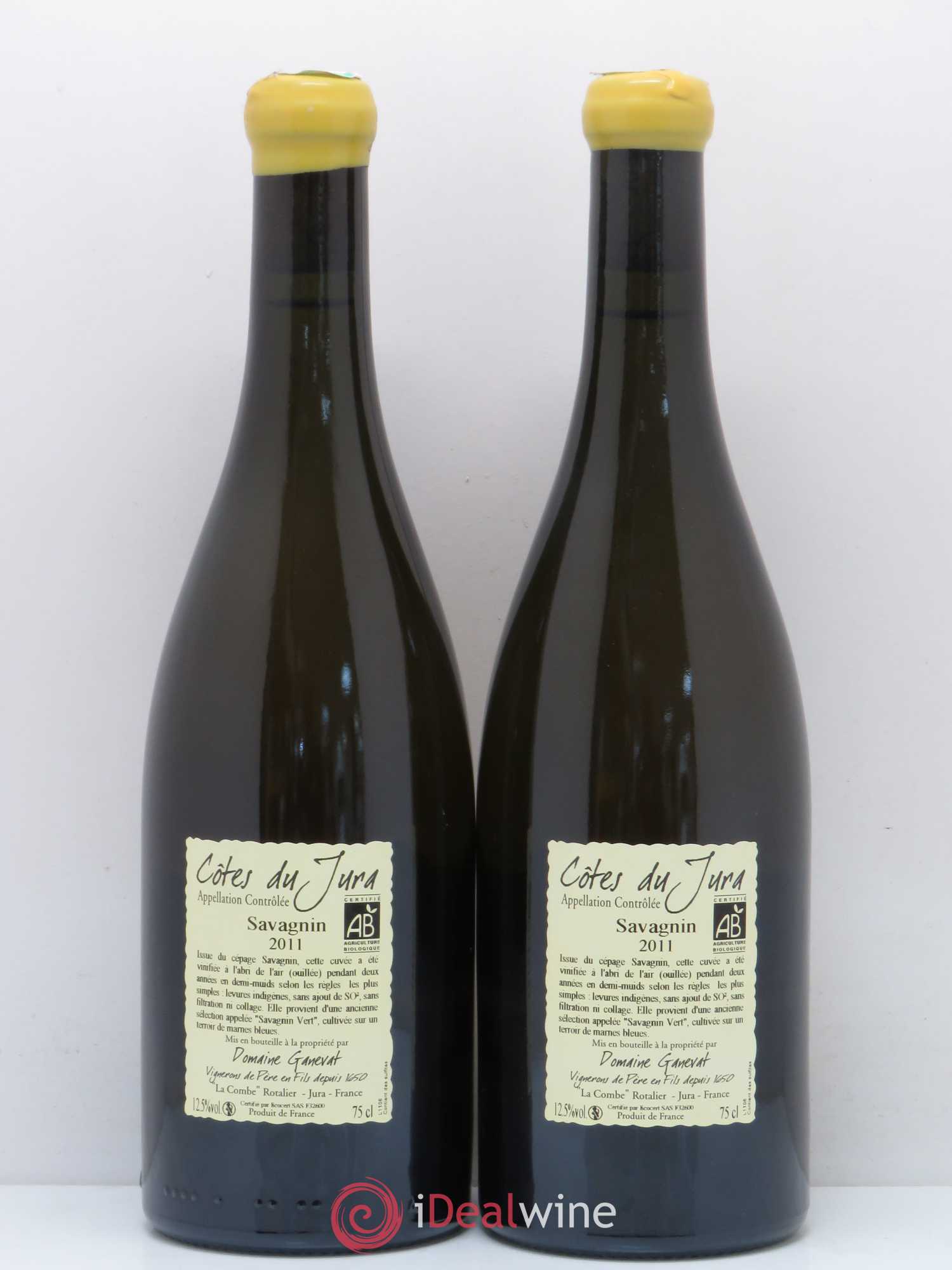 Côtes du Jura Les Chalasses Marnes Bleues Jean-François Ganevat (Domaine) 2011 - Lot de 2 bouteilles - 1