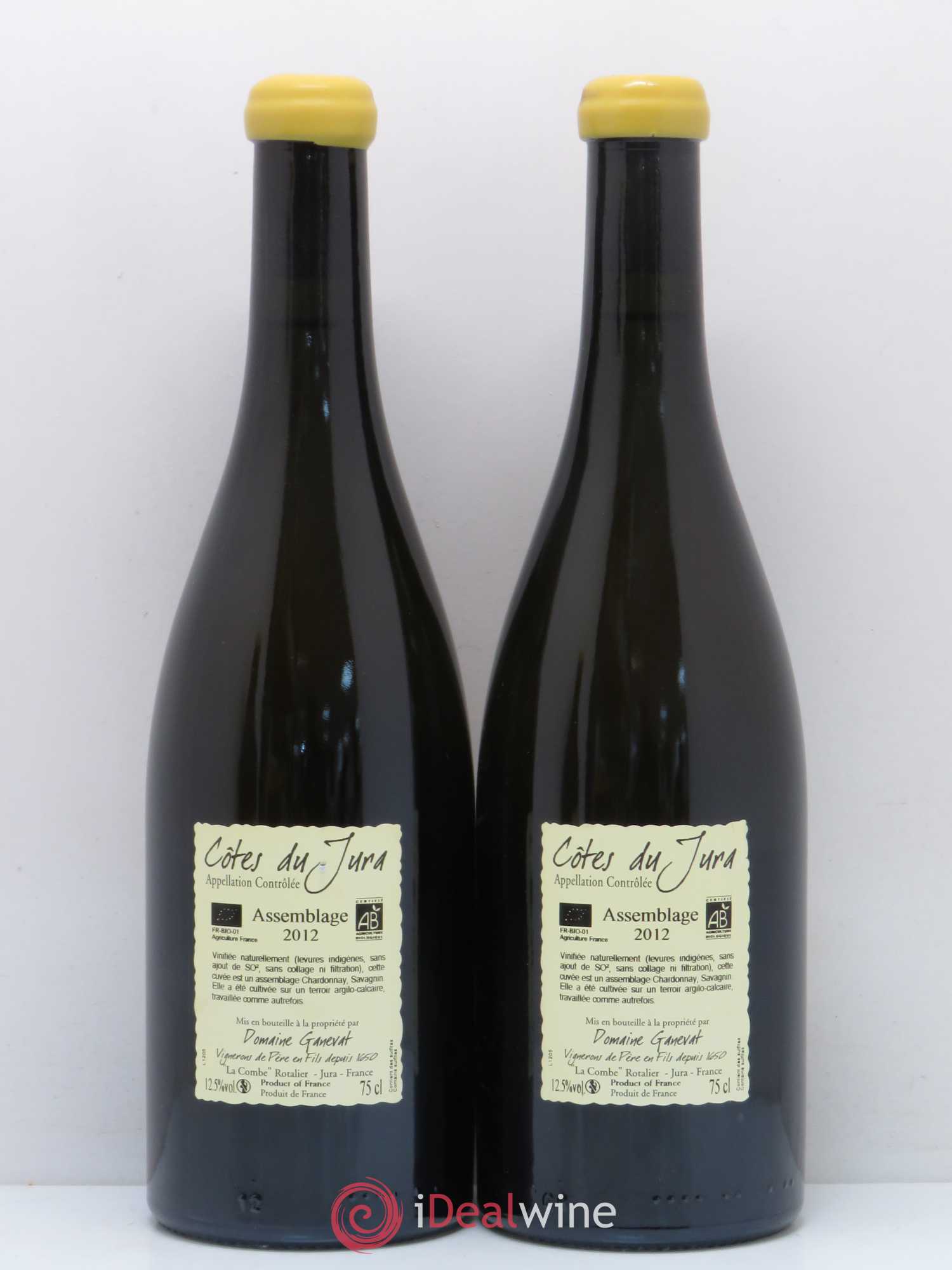 Côtes du Jura Cuvée Orégane Jean-François Ganevat (Domaine) 2012 - Lot de 2 bouteilles - 1