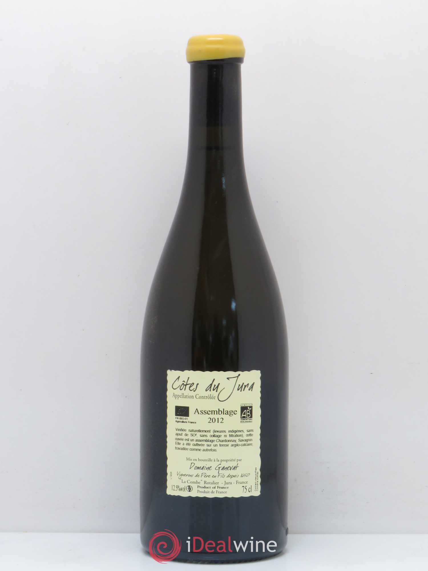 Côtes du Jura Cuvée Orégane Jean-François Ganevat (Domaine) 2012 - Lot de 1 bouteille - 1