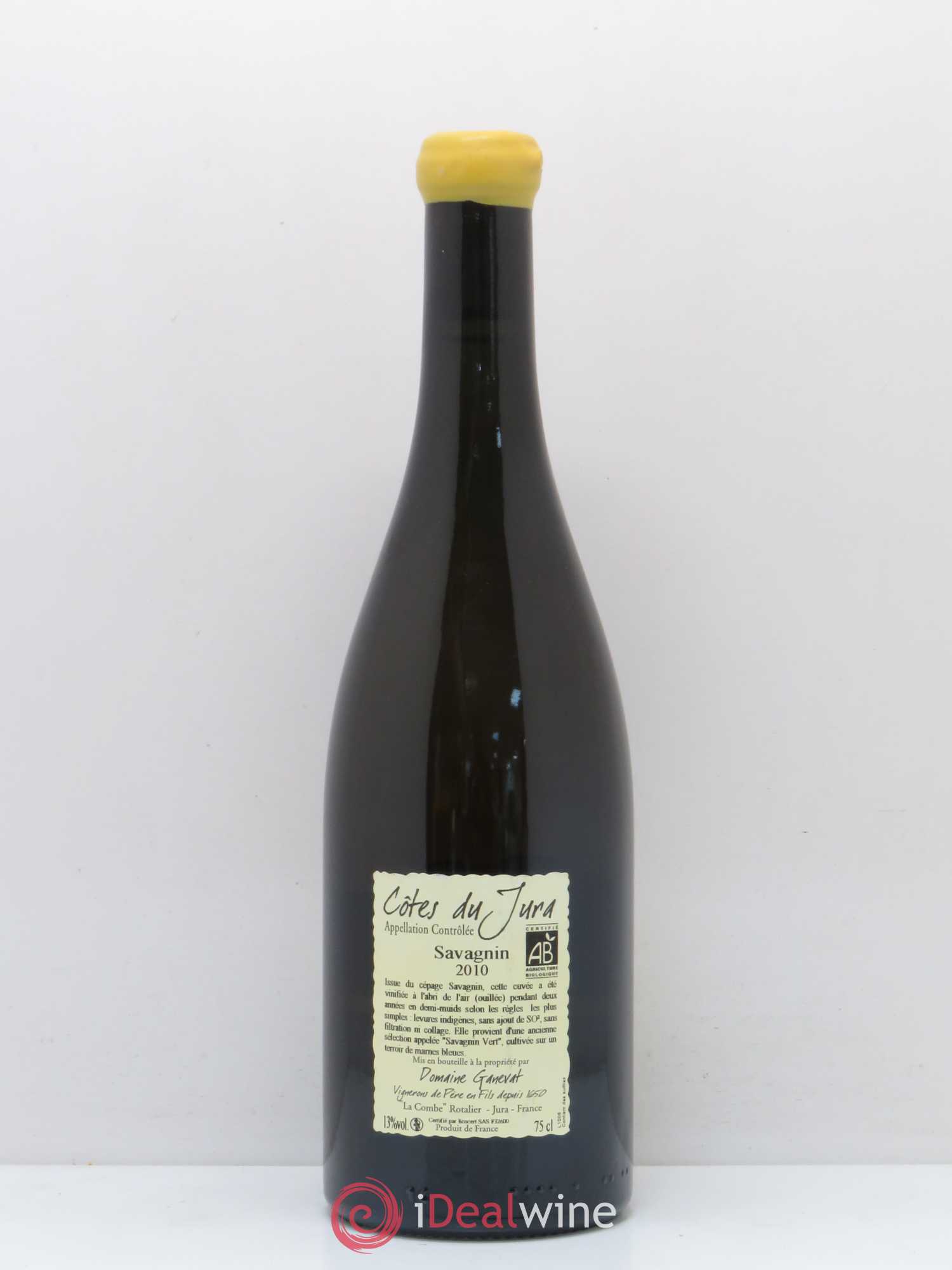 Côtes du Jura Les Chalasses Marnes Bleues Jean-François Ganevat (Domaine) 2010 - Lot de 1 bouteille - 1