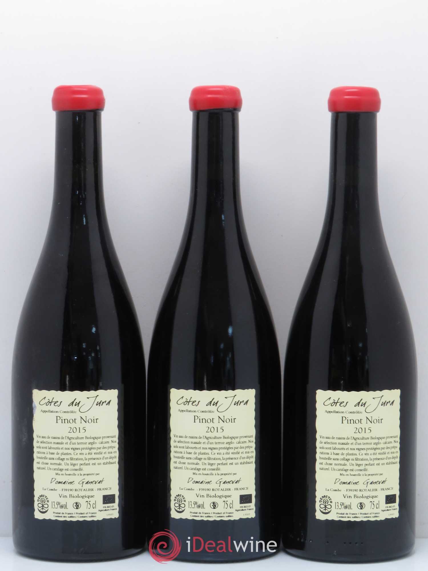 Côtes du Jura Cuvée Julien Jean-François Ganevat (Domaine) 2015 - Lot de 3 bouteilles - 1