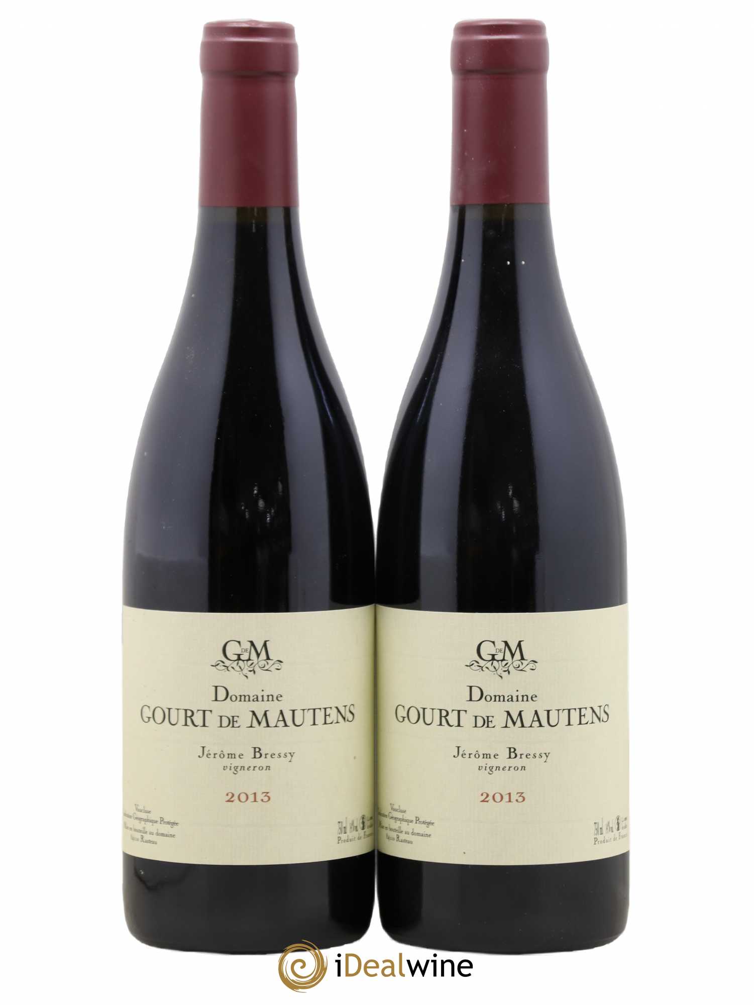 Vaucluse (Vin de Pays de Vaucluse) Domaine Gourt de Mautens - Jérôme Bressy 2013 - Lot de 2 bouteilles - 0