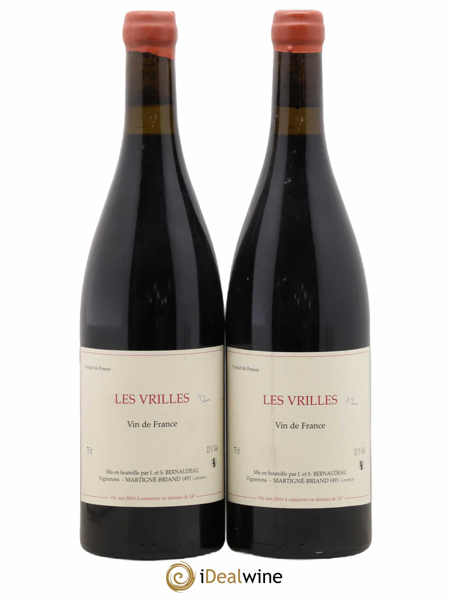 Vin de France Les Vrilles Stéphane Bernaudeau (Domaine) Traces de stylo 2012 - Lot de 2 bouteilles - 0