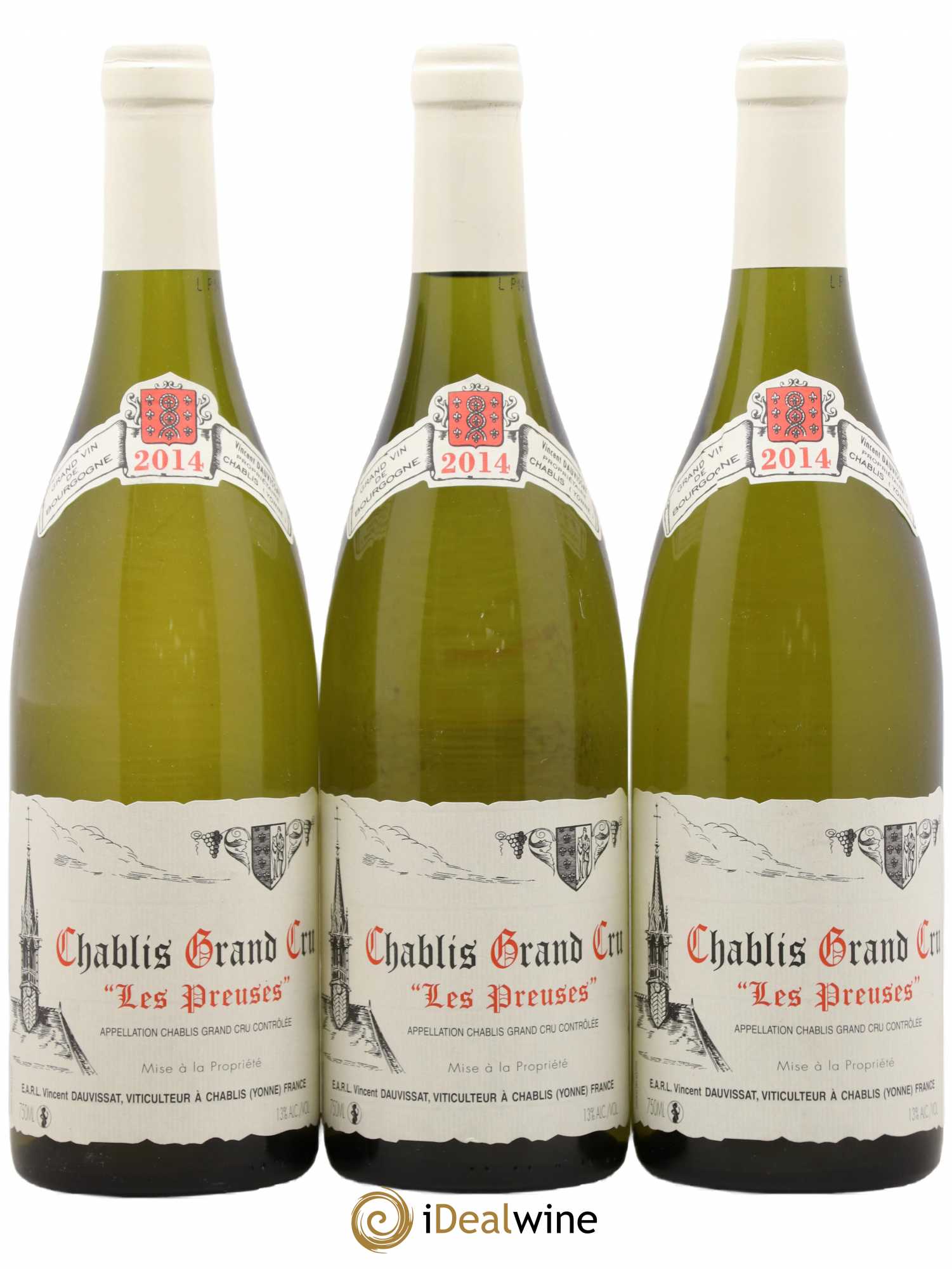 Chablis Grand Cru Les Preuses Jean & Sébastien Dauvissat 2014 - Lot de 3 bouteilles - 0
