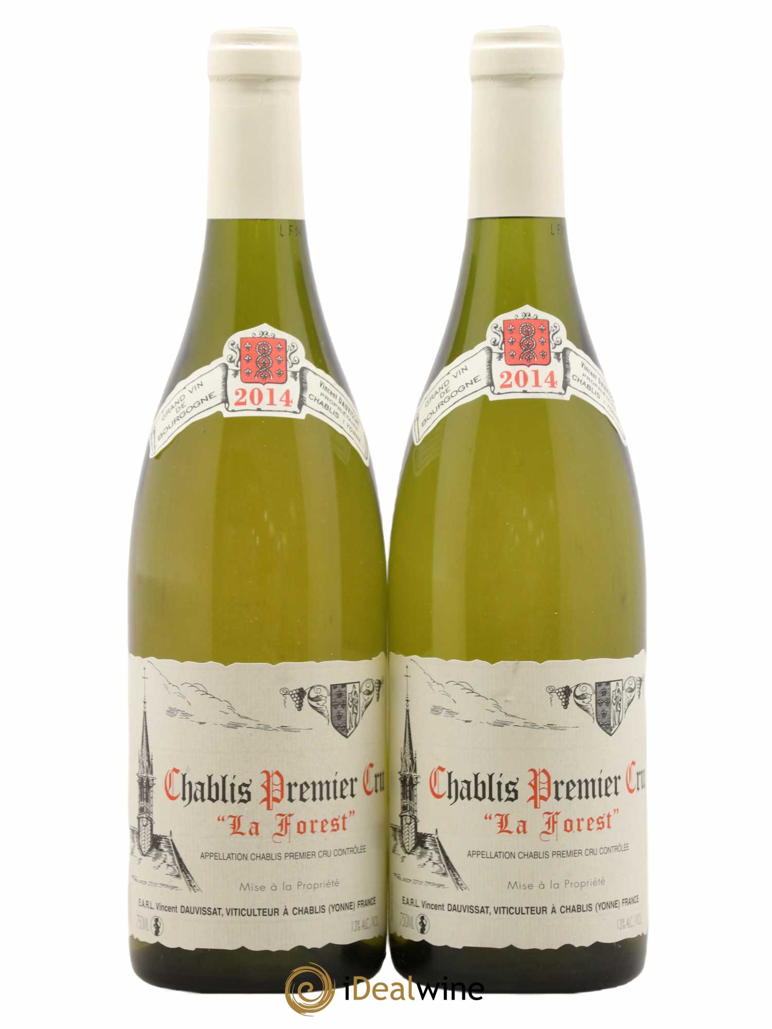 Chablis 1er Cru La Forest Vincent Dauvissat (Domaine) 2014 - Lot de 2 bouteilles - 0