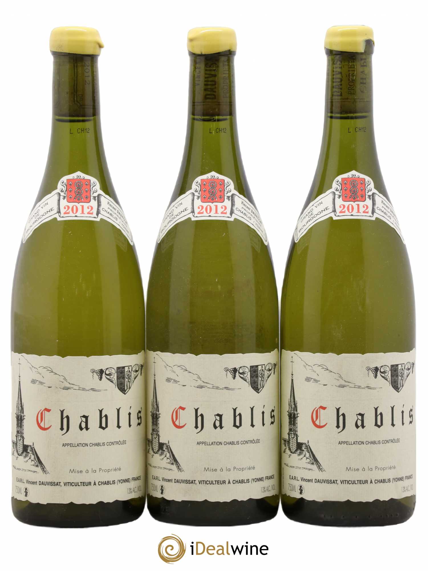 Chablis Vincent Dauvissat (Domaine) 2012 - Lot de 3 bouteilles - 0