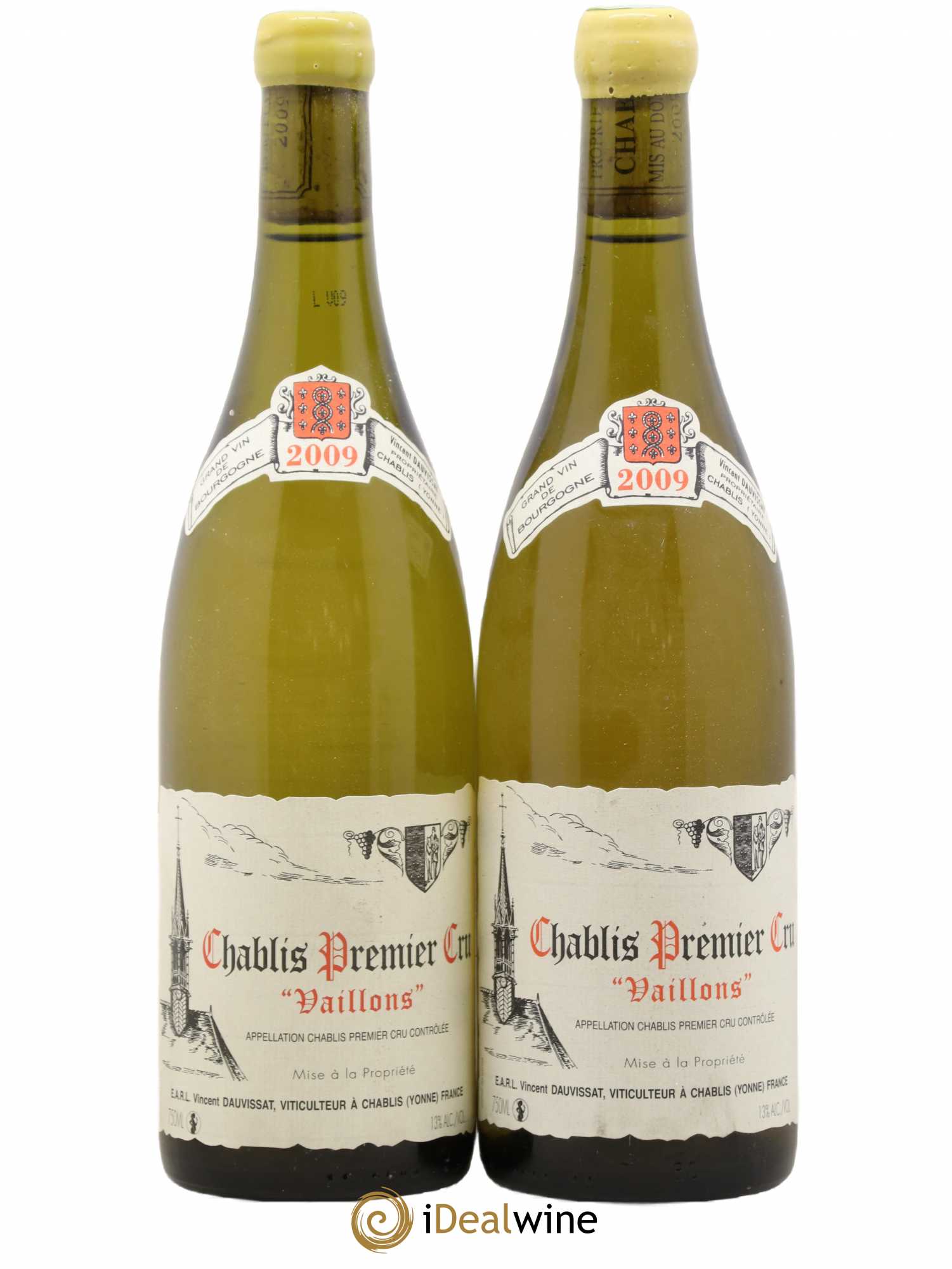 Chablis 1er Cru Vaillons Vincent Dauvissat (Domaine) 2009 - Lot de 2 bouteilles - 0