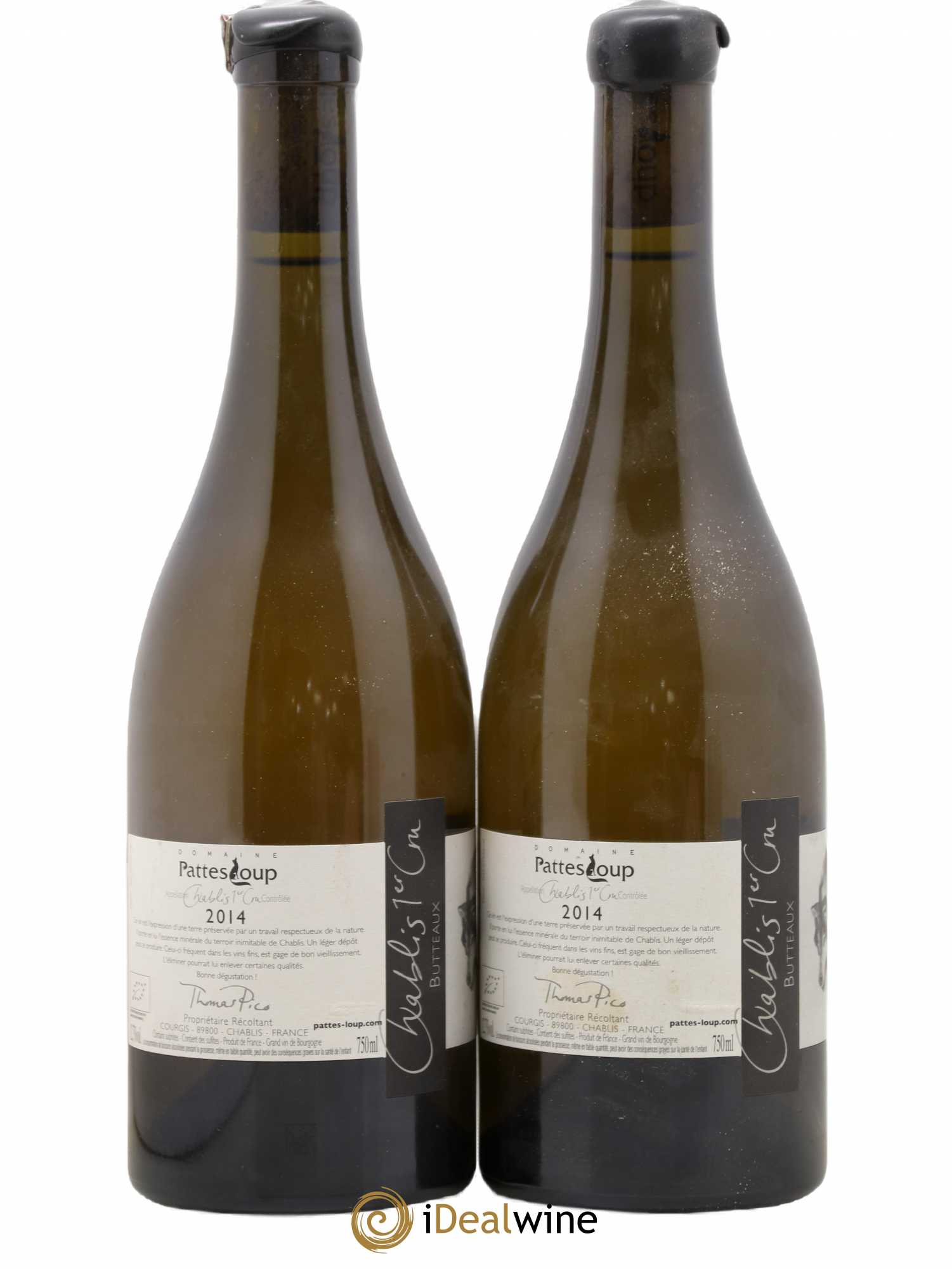 Chablis 1er Cru Butteaux Pattes Loup (Domaine) 2014 - Lot de 2 bouteilles - 1