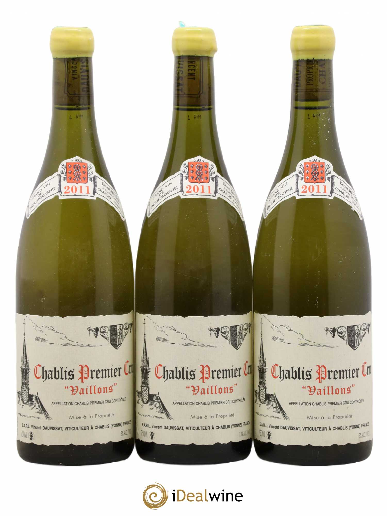 Chablis 1er Cru Vaillons Vincent Dauvissat (Domaine) 2011 - Lot de 3 bouteilles - 0