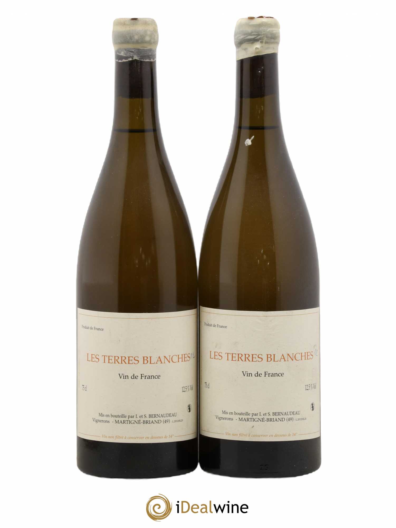 Vin de France Les Terres Blanches Stéphane Bernaudeau 2012 - Posten von 2 Flaschen - 0