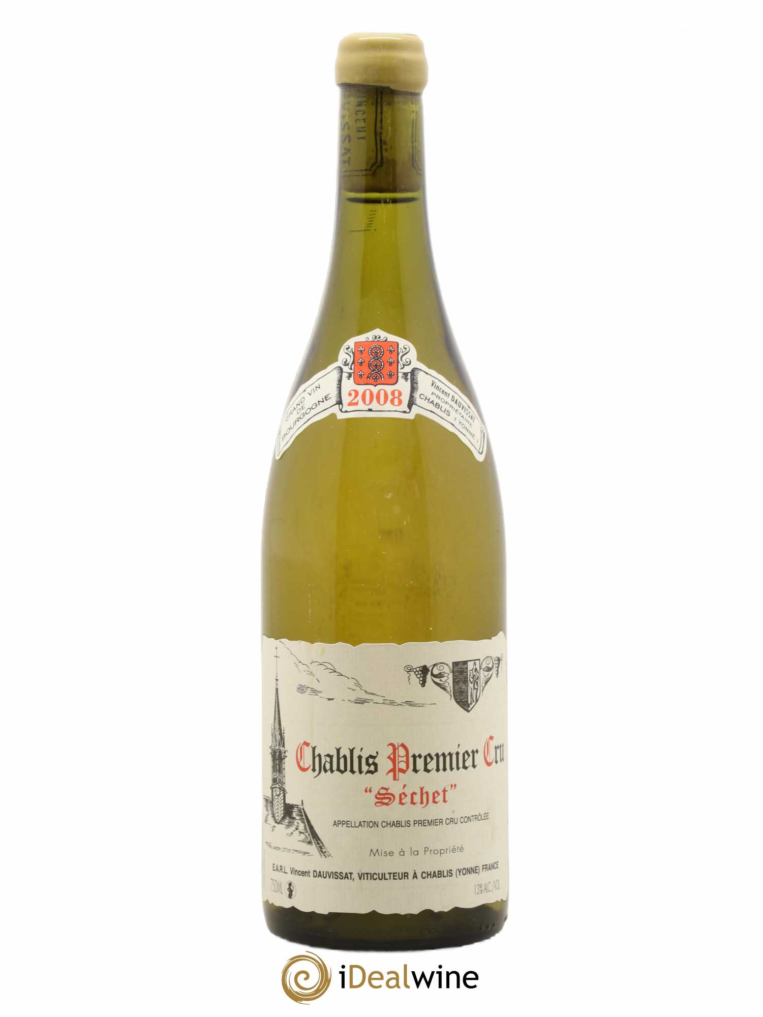 Chablis 1er Cru Séchet Vincent Dauvissat (Domaine) 2008 - Lot de 1 bouteille - 0