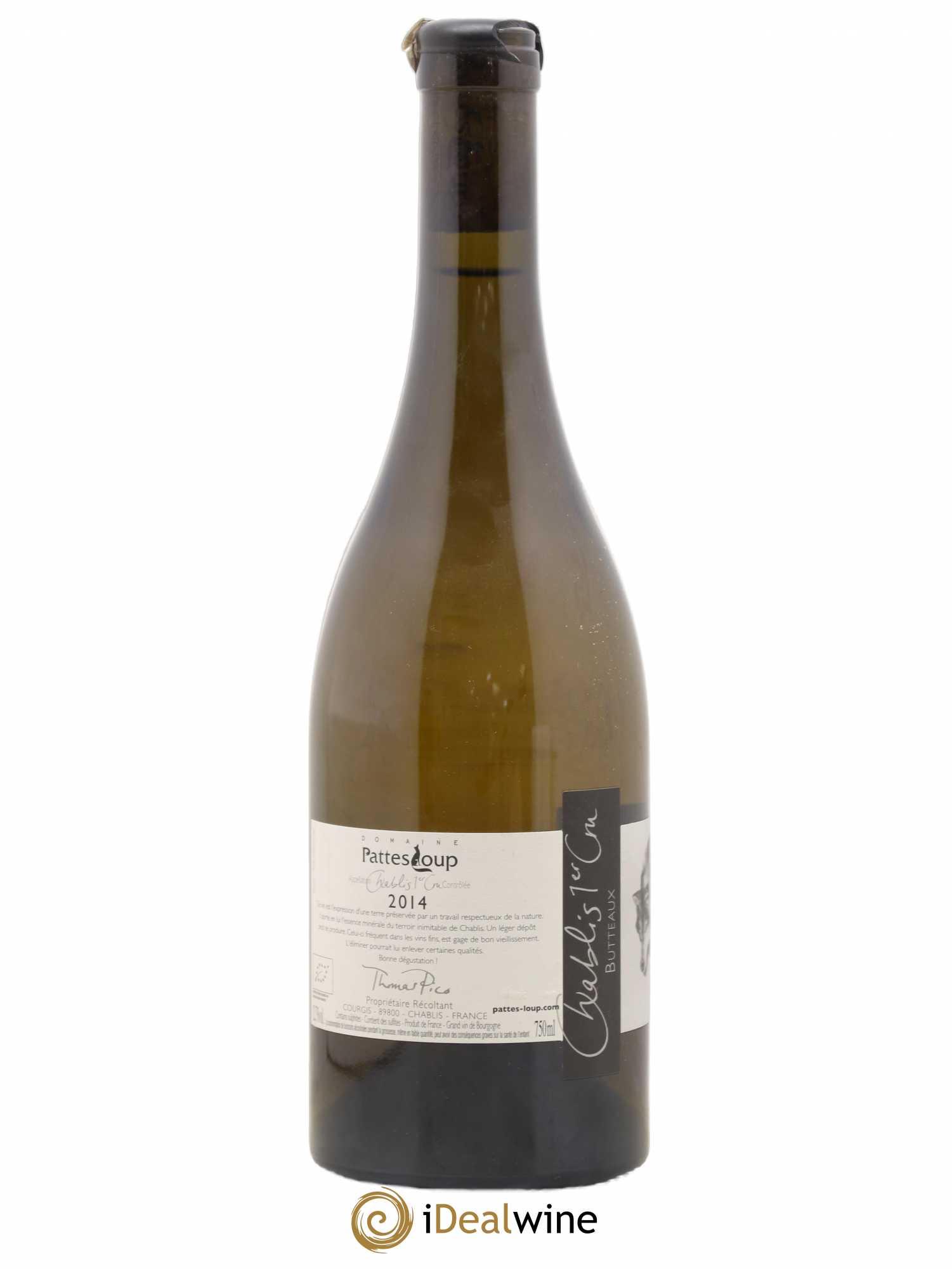 Chablis 1er Cru Butteaux Pattes Loup (Domaine) 2014 - Lot de 1 bouteille - 1