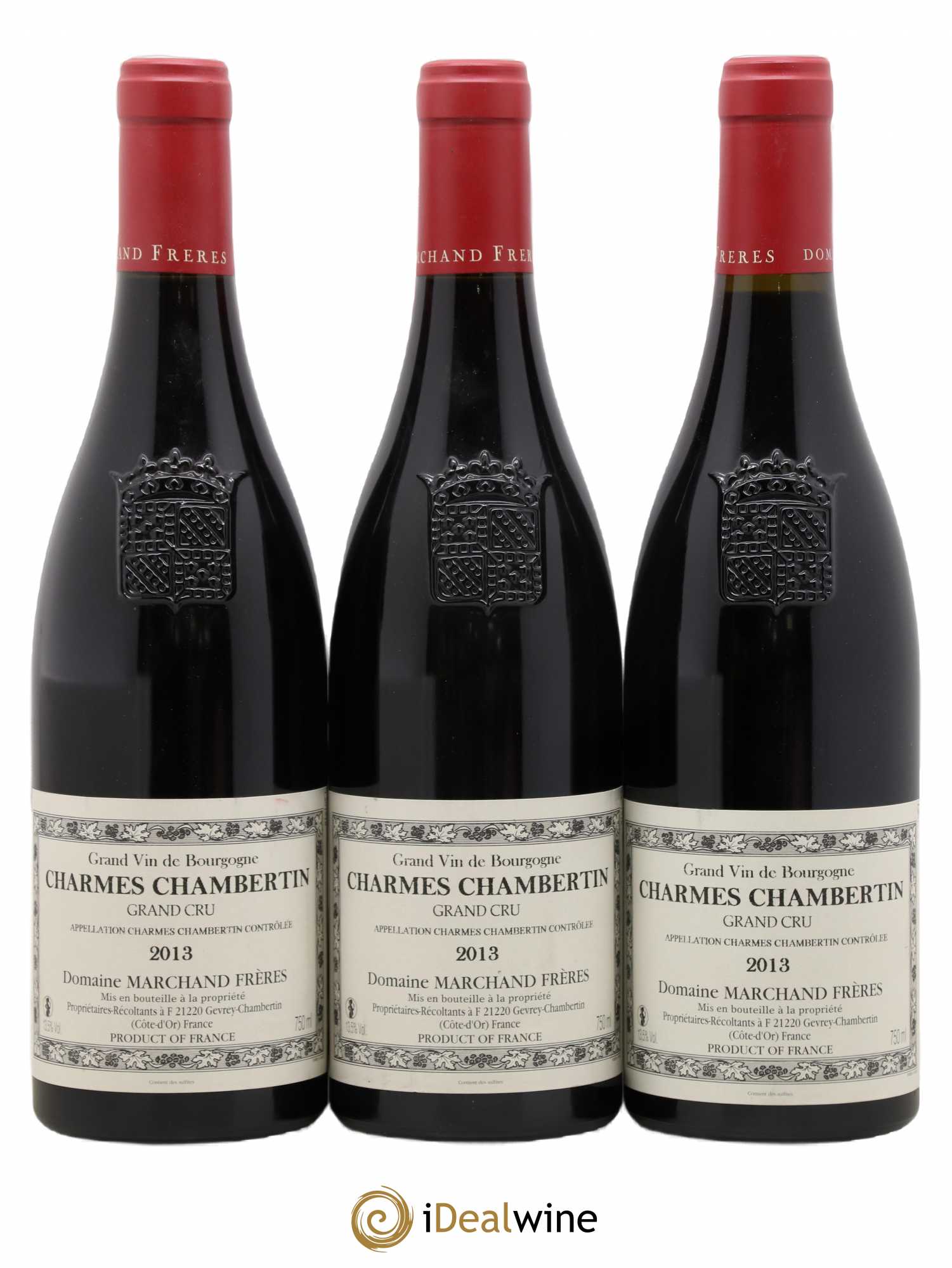 Charmes-Chambertin Grand Cru Denis Marchand 2013 - Lot de 3 bouteilles - 0