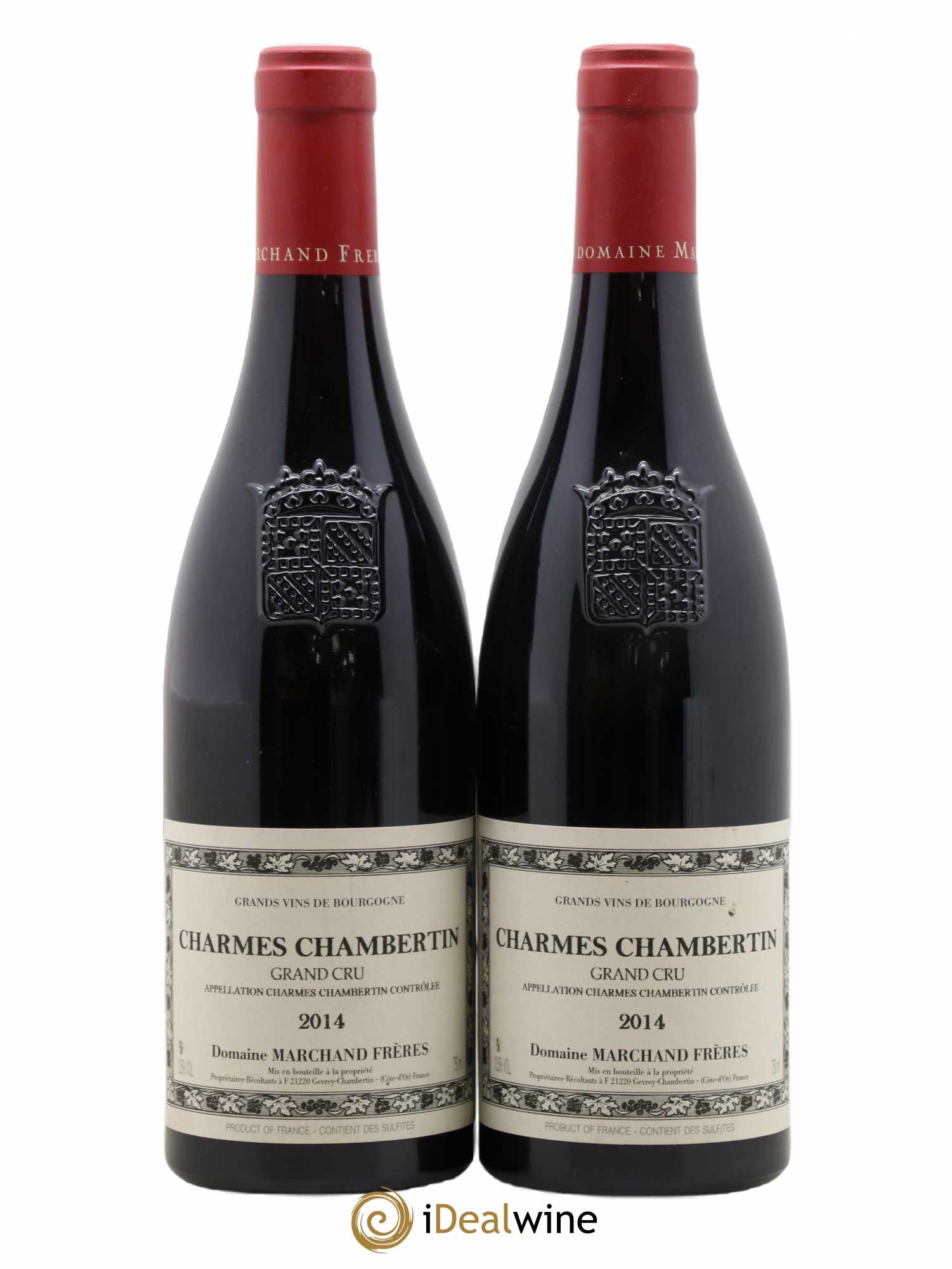 Charmes-Chambertin Grand Cru Denis Marchand 2014 - Lot de 2 bouteilles - 0