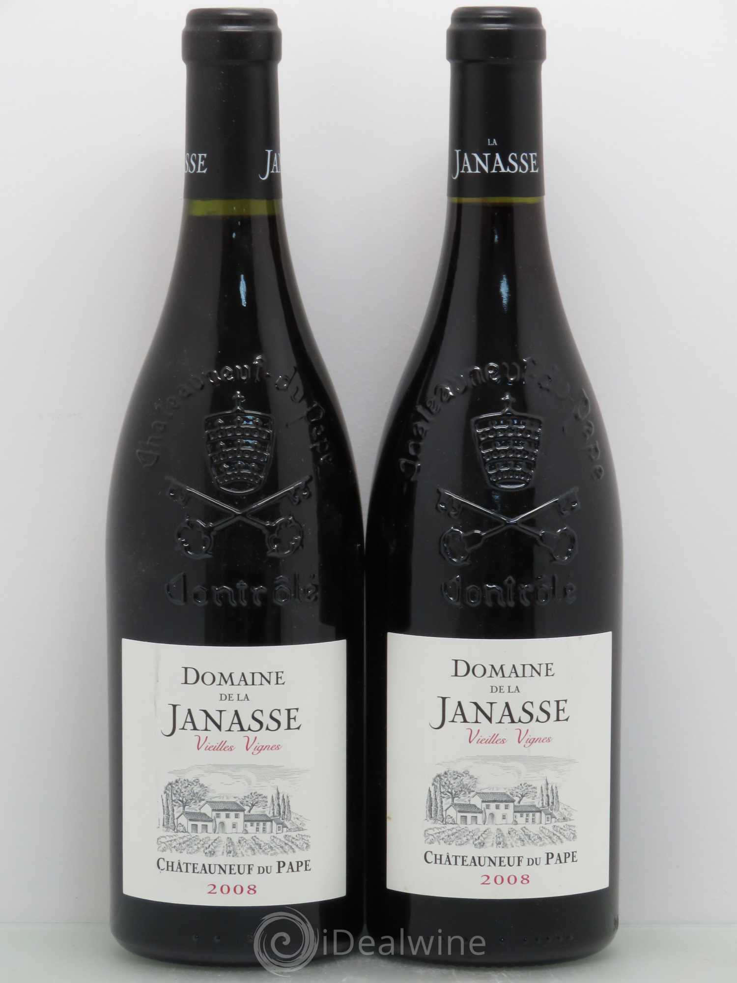 Châteauneuf-du-Pape Cuvée Vieilles Vignes La Janasse (Domaine de) 2008 - Lot de 2 bouteilles - 0