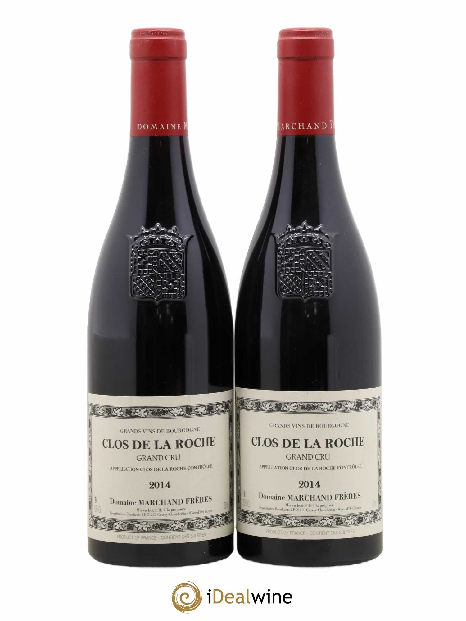 Clos de la Roche Grand Cru Denis Marchand 2014 - Lot de 2 bouteilles - 0