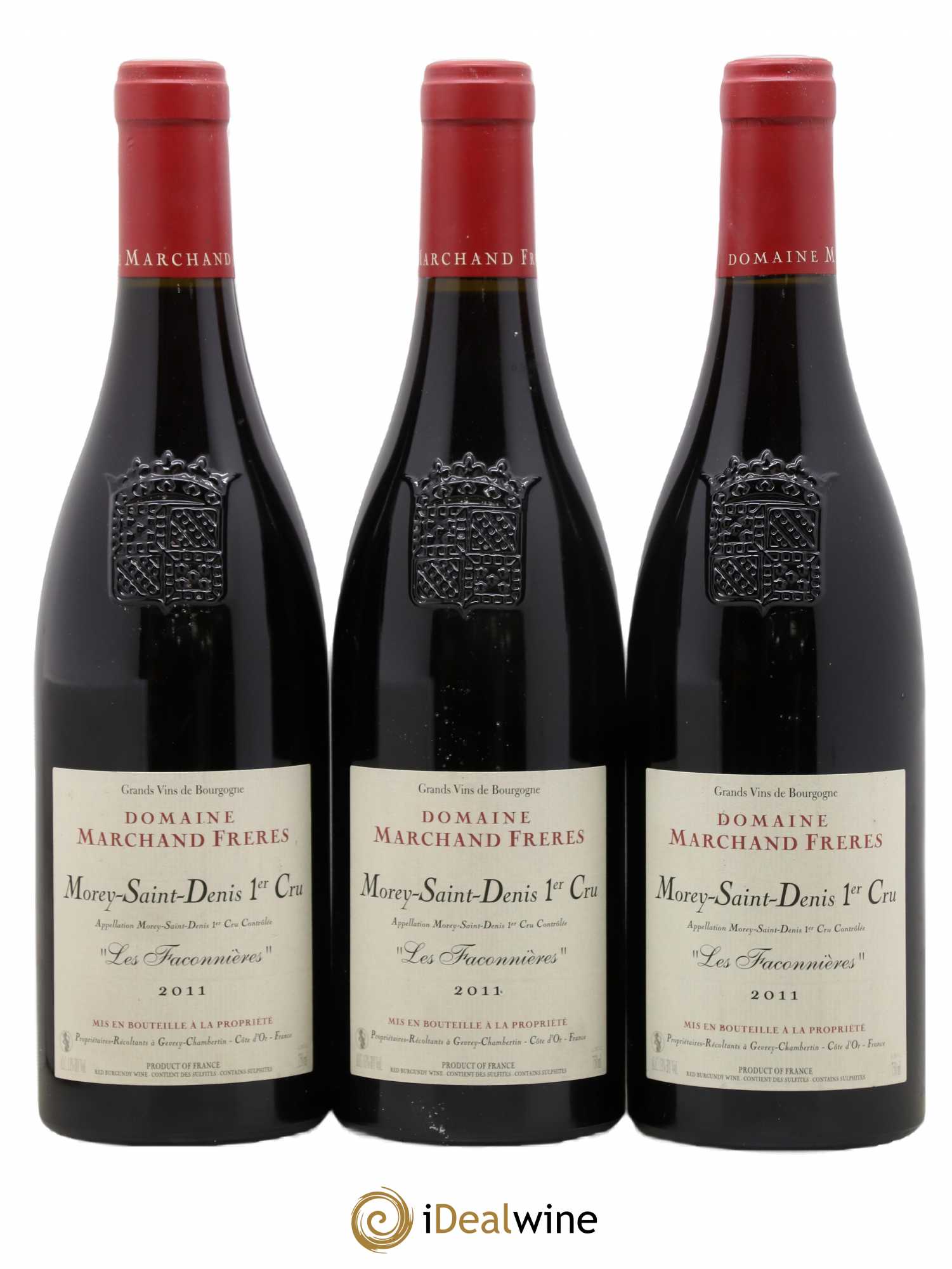 Morey-Saint-Denis 1er Cru Les Faconnieres Marchand 2011 - Lot de 3 bouteilles - 0