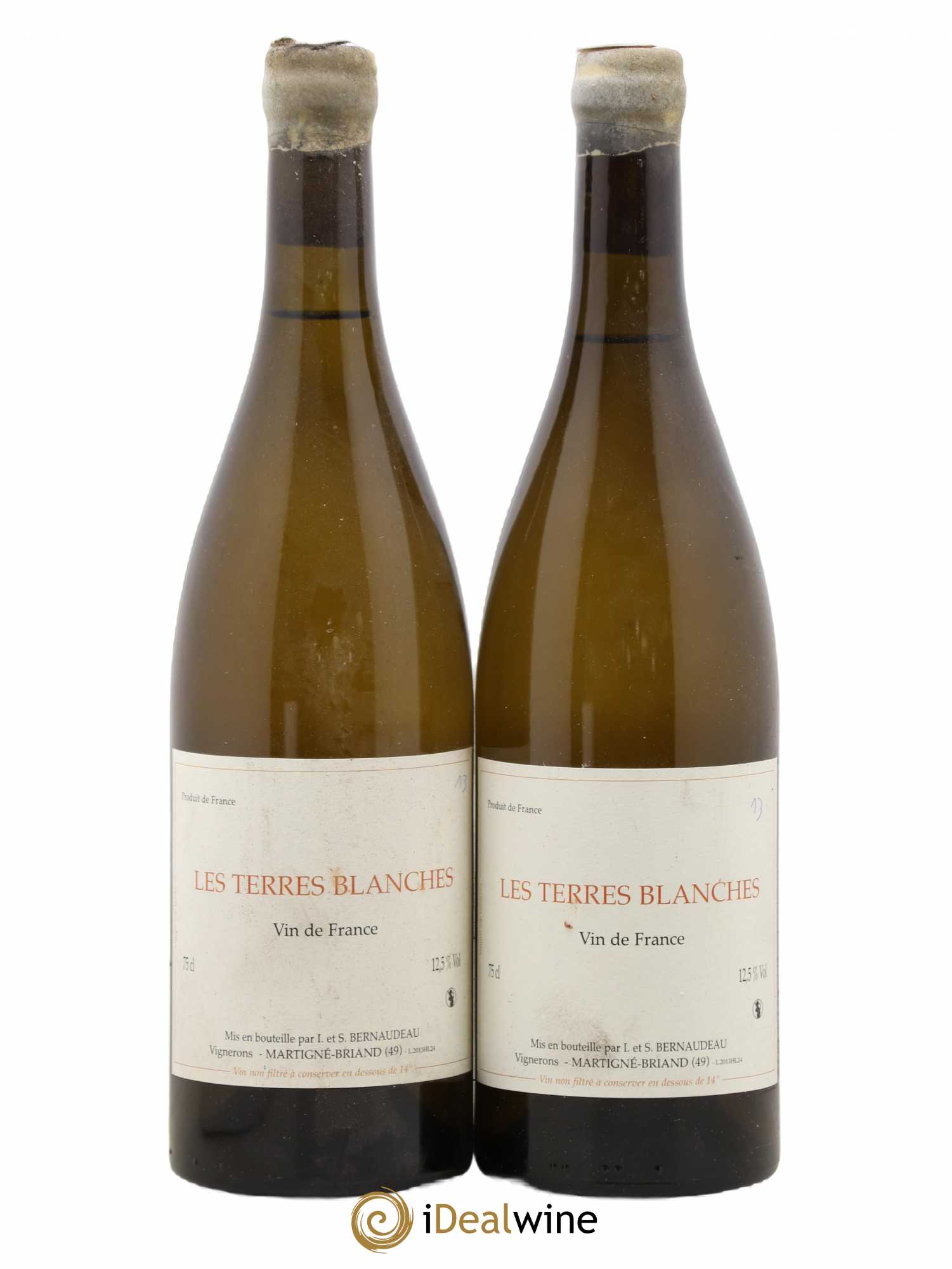 Vin de France Les Terres Blanches Stéphane Bernaudeau 2013 - Posten von 2 Flaschen - 0