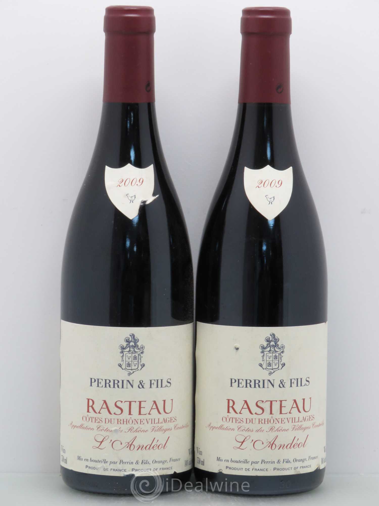 Rasteau L'andeol 2009 - Lot of 2 bottles - 0