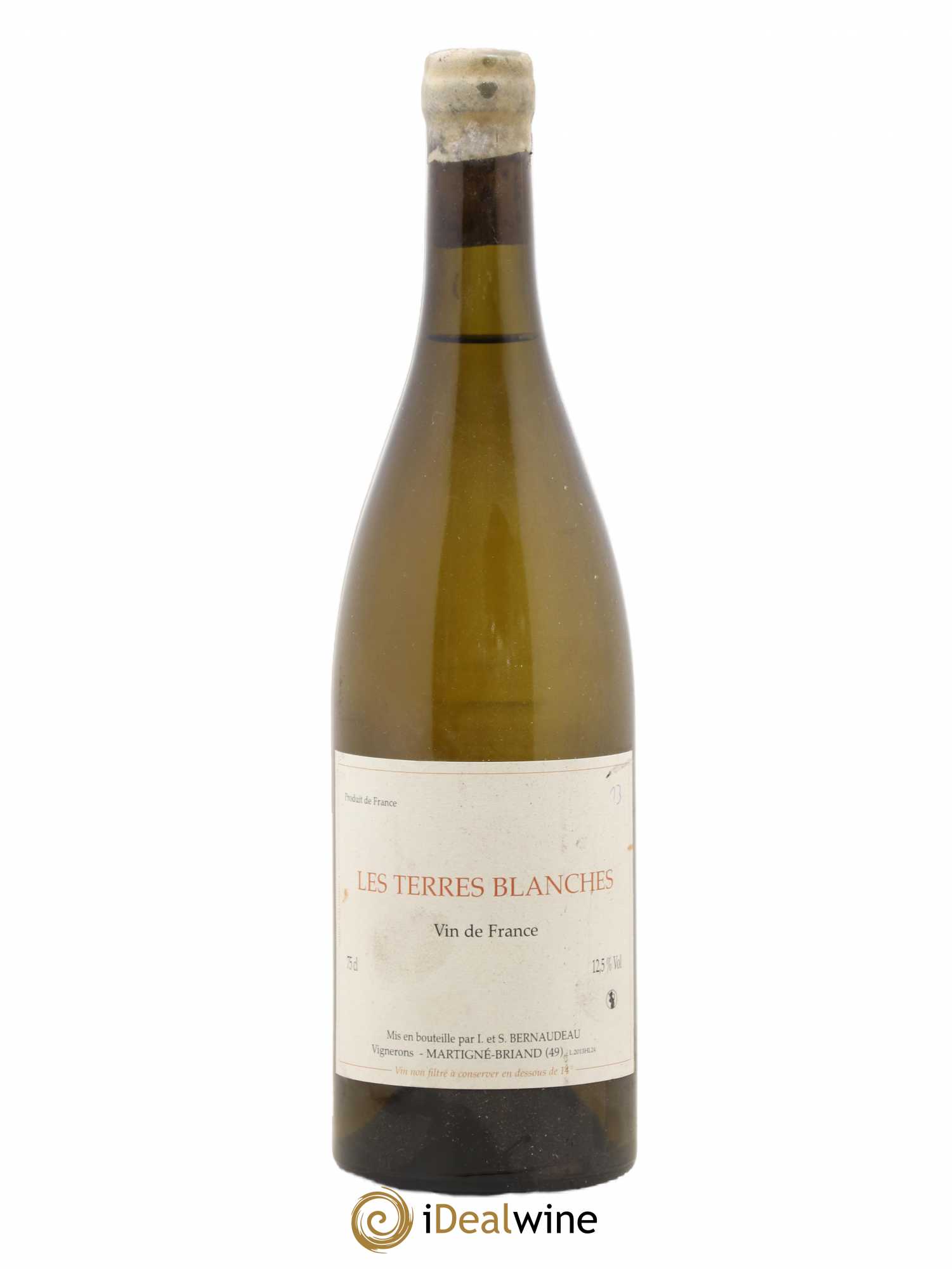 Vin de France Les Terres Blanches Stéphane Bernaudeau Traces de stylo 2013 - Lot de 1 bouteille - 0