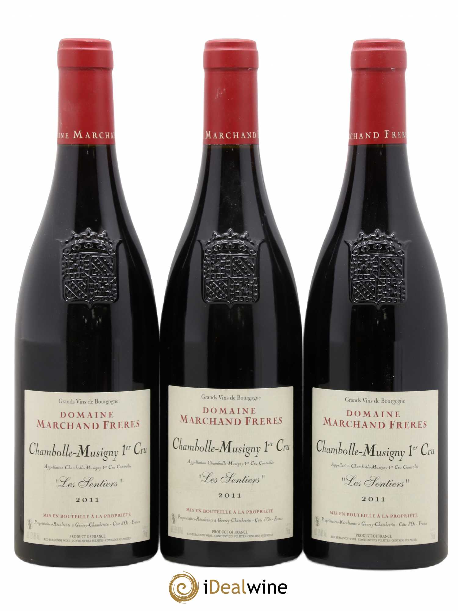 Chambolle-Musigny 1er Cru Les Sentiers Denis Marchand 2011 - Posten von 3 Flaschen - 0