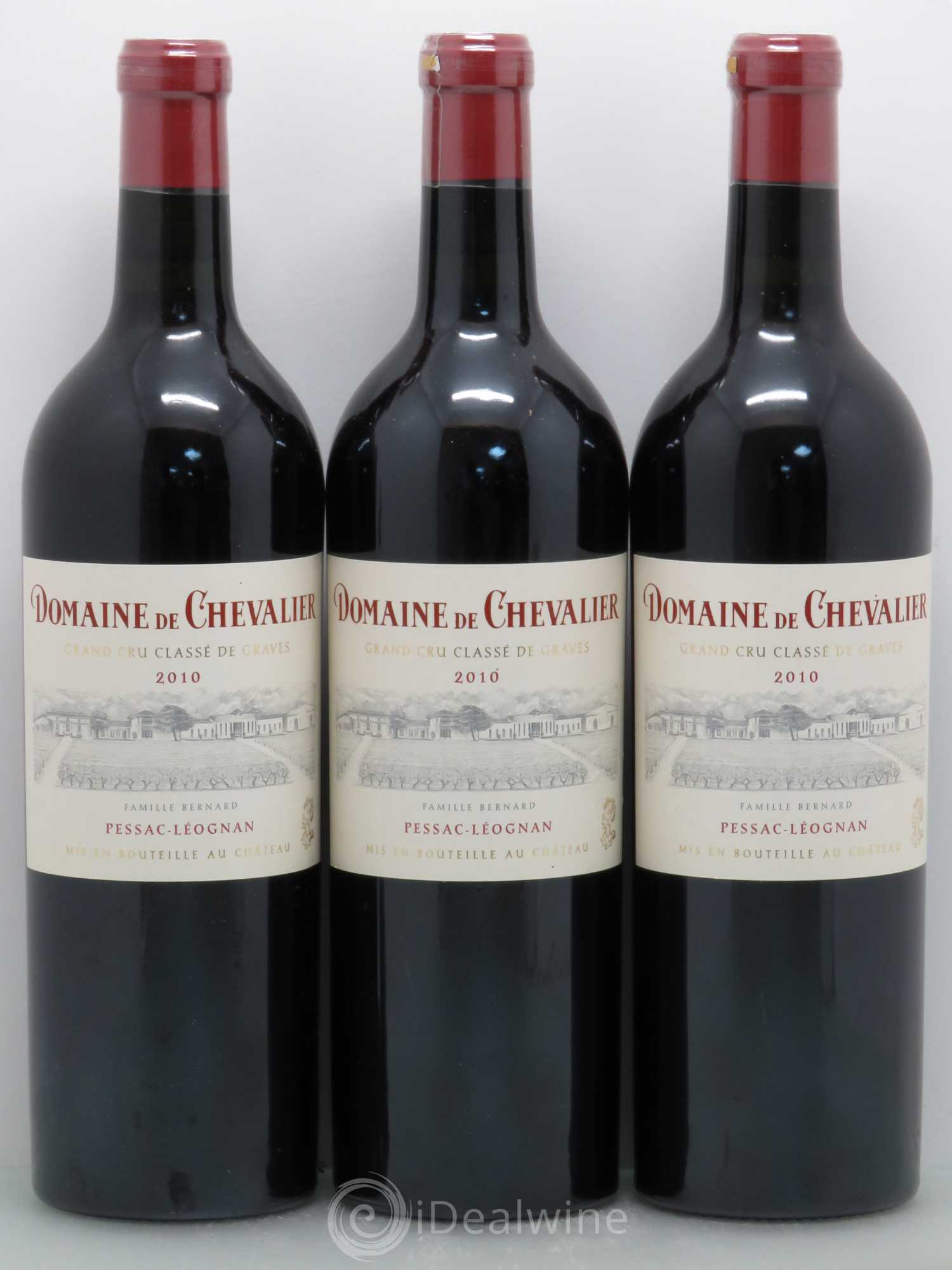 Domaine de Chevalier Cru Classé de Graves 2010 - Lot de 3 bouteilles - 0