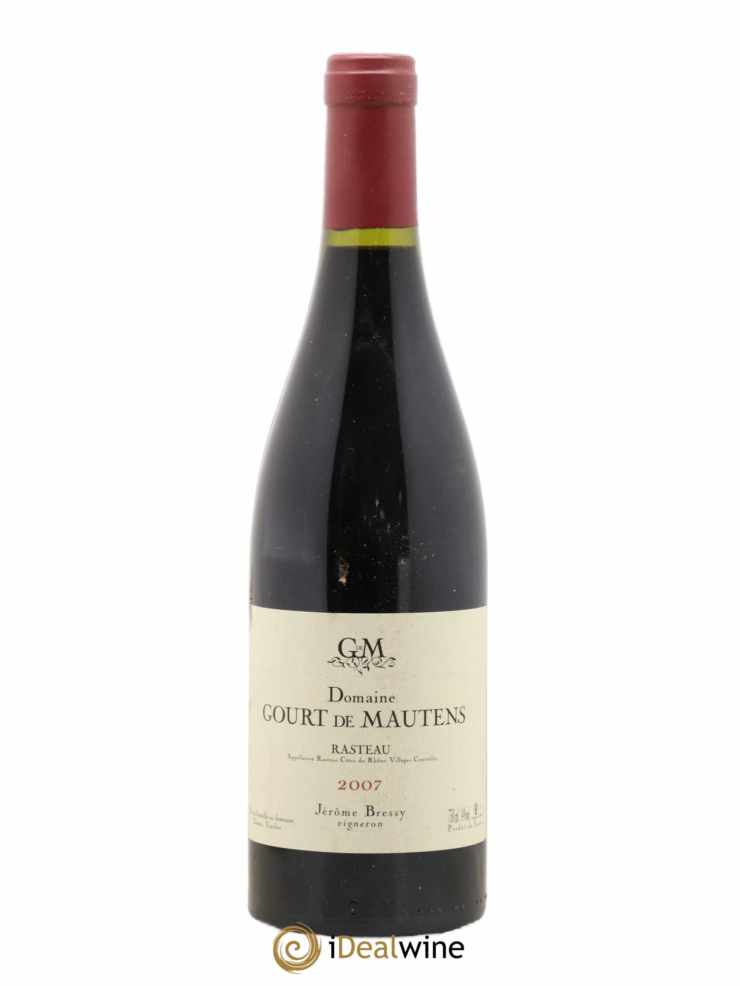 Rasteau Domaine Gourt de Mautens - Jérôme Bressy 2007 - Lot de 1 bouteille - 0