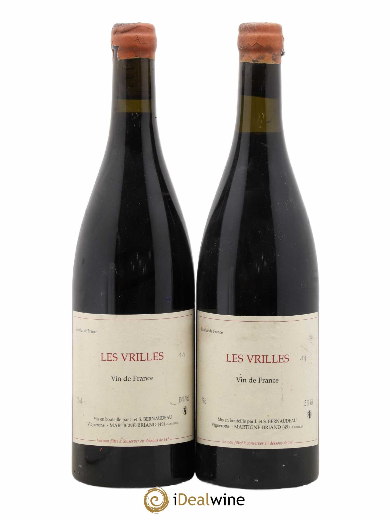 Vin de France Les Vrilles Stéphane Bernaudeau (Domaine) Traces de stylo 2011 - Lot de 2 bouteilles - 0