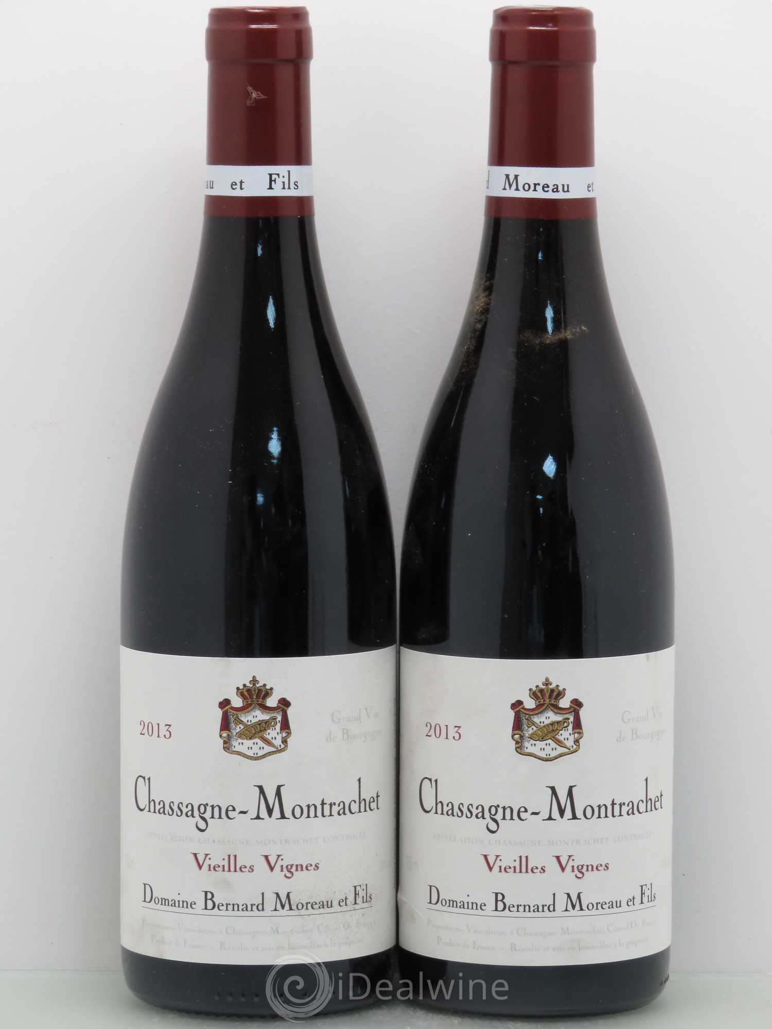 Chassagne-Montrachet Vieilles Vignes - Domaine Bernard Moreau 2013 - Posten von 5 Flaschen - 2
