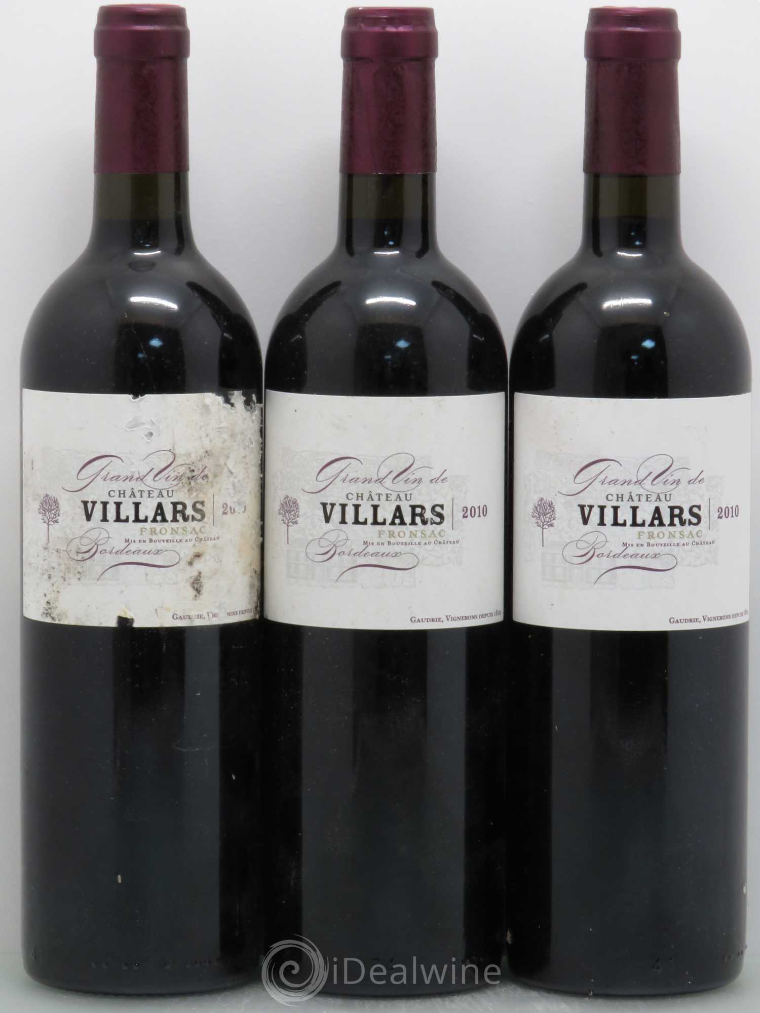 Fronsac Château Villars 2010 - Lot de 6 bouteilles - 2