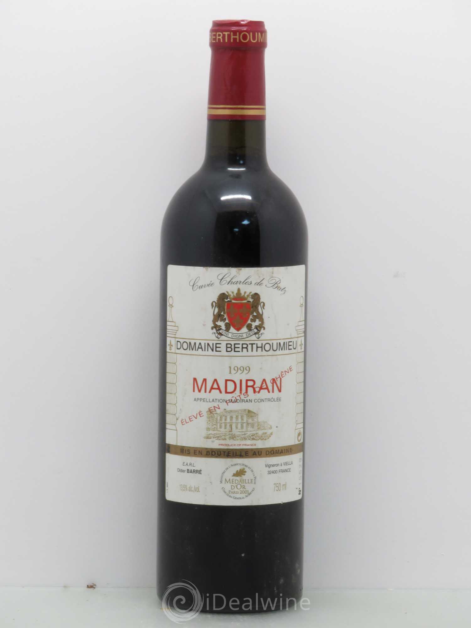 Madiran 1999 - Lot de 1 bouteille - 0