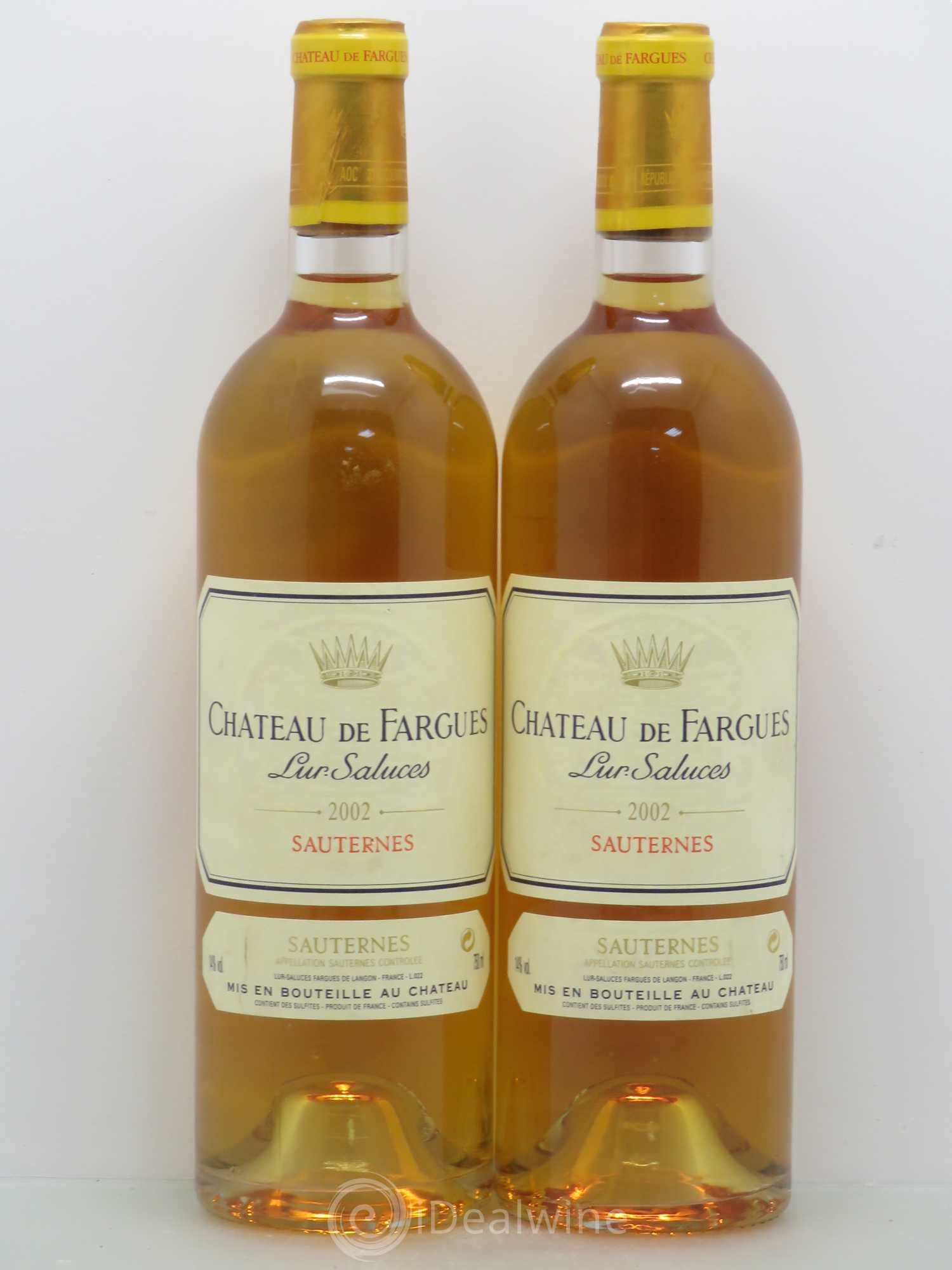 Château de Fargues 2002 - Lotto di 2 bottiglie - 0