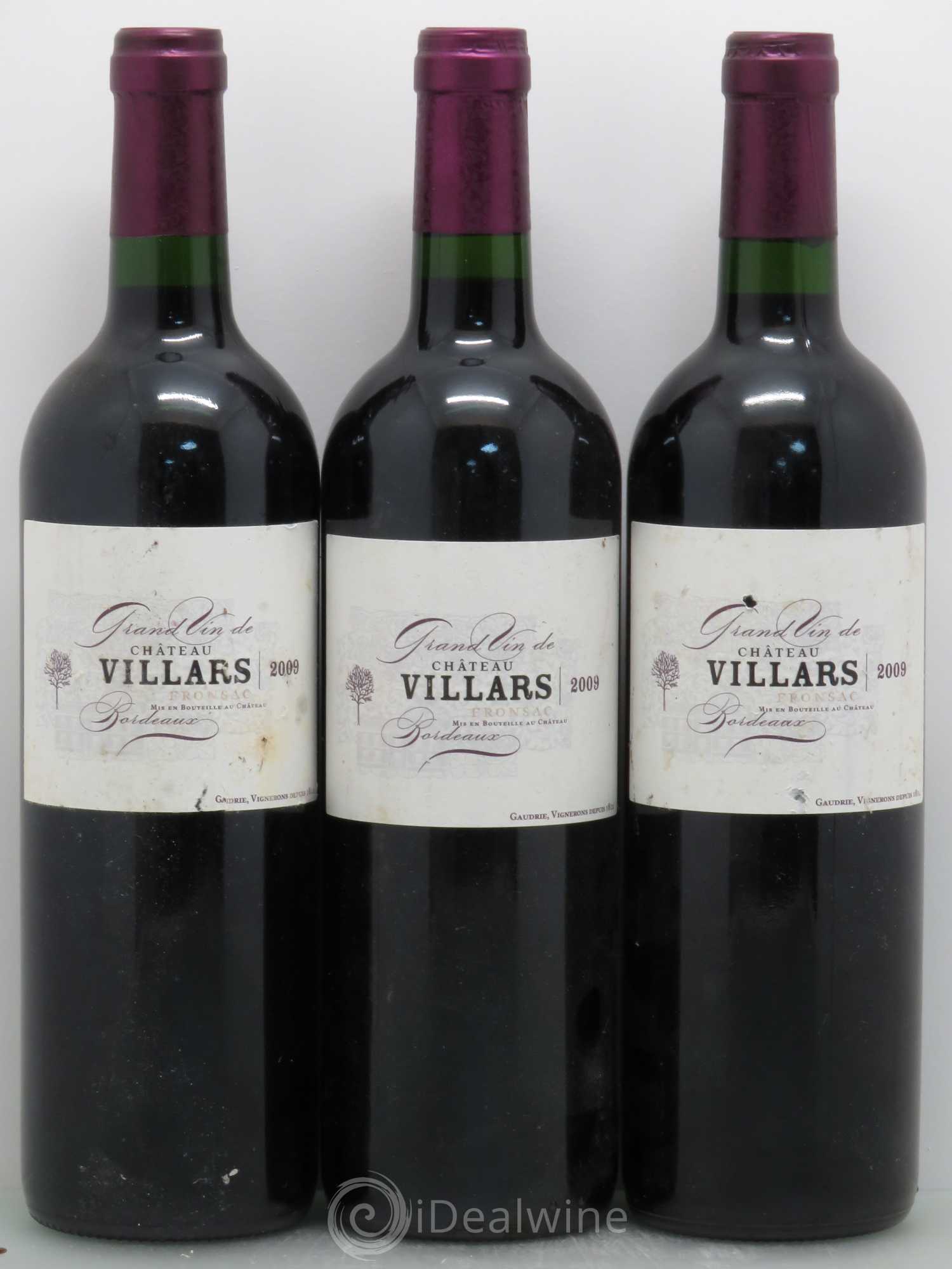 Fronsac Château Villars 2009 - Lot de 6 bouteilles - 2