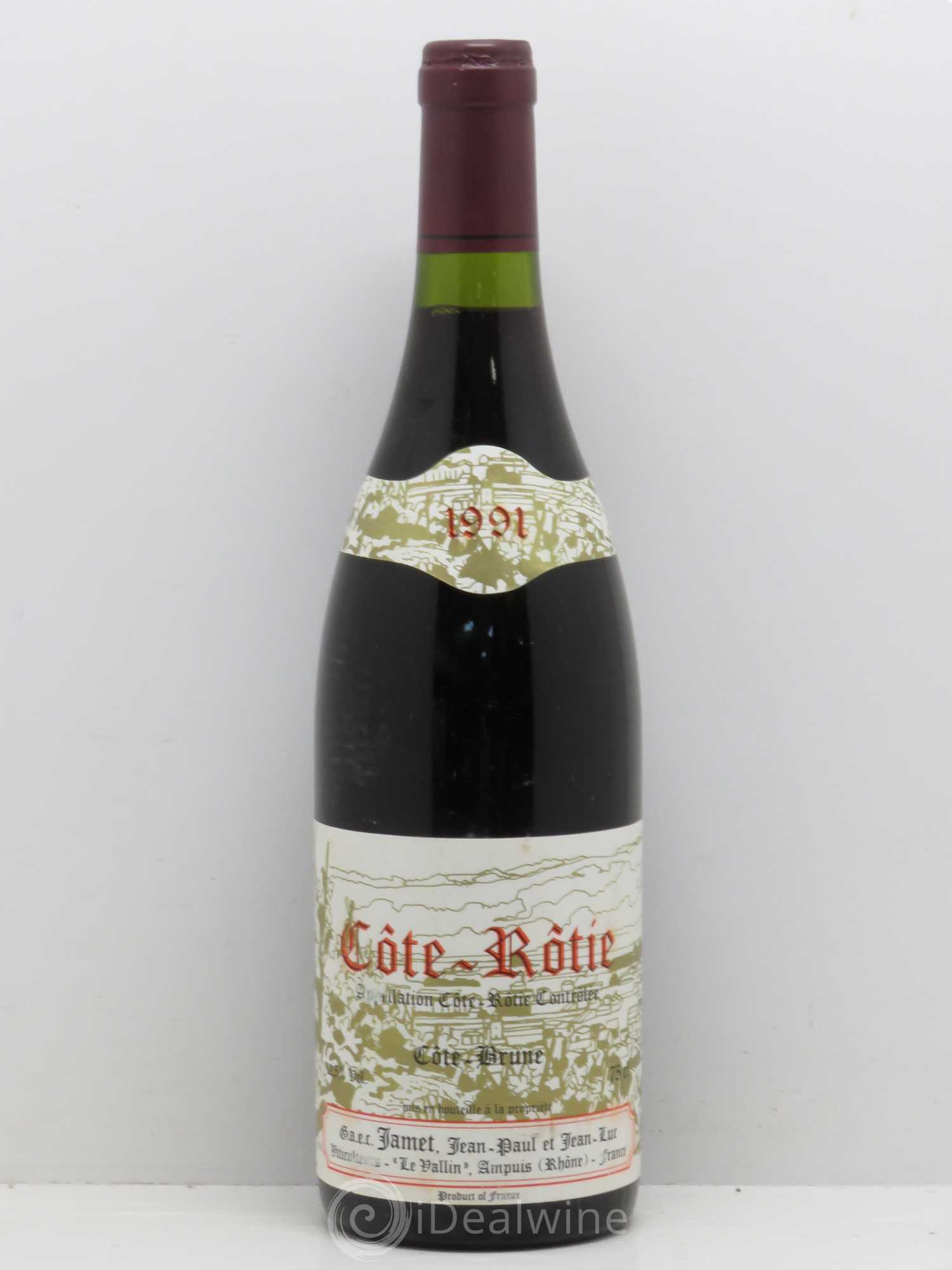 Côte-Rôtie Côte Brune Jamet (Domaine) 1991 - Lot de 1 bouteille - 0