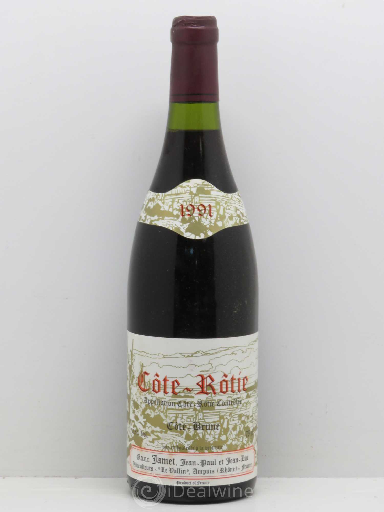 Côte-Rôtie Côte Brune Jamet (Domaine) 1991 - Lot de 1 bouteille - 0