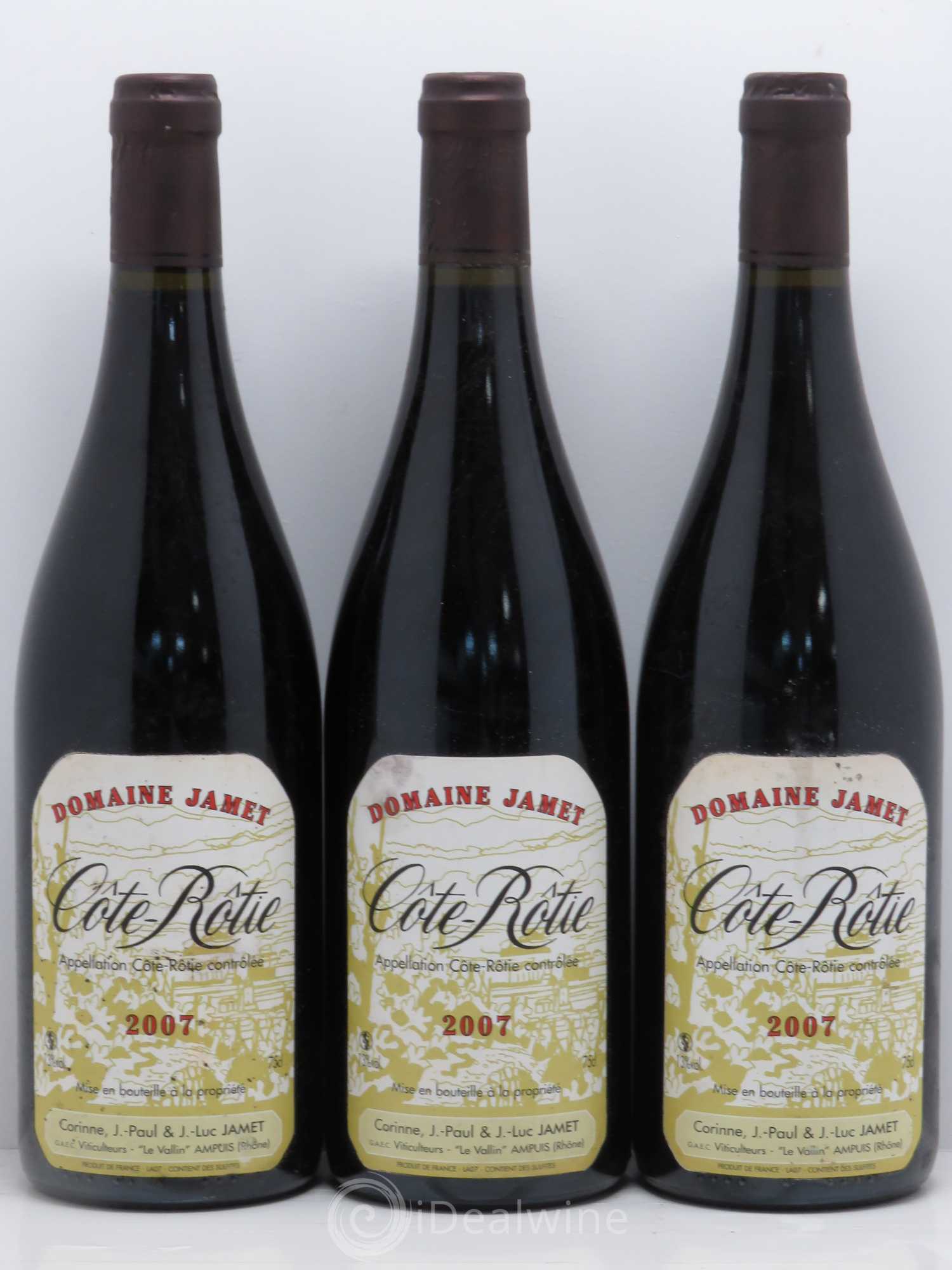 Côte-Rôtie Jamet (Domaine) 2007 - Lot de 3 bouteilles - 0