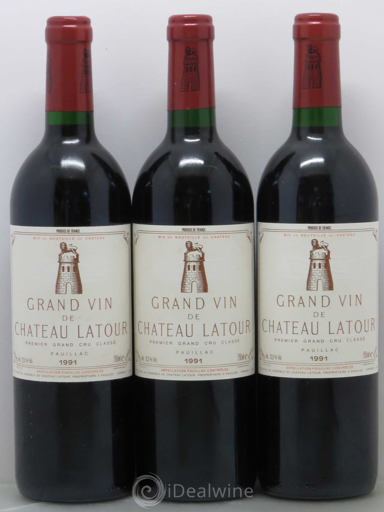Château Latour 1er Grand Cru Classé 1991 - Lot de 6 bouteilles - 1