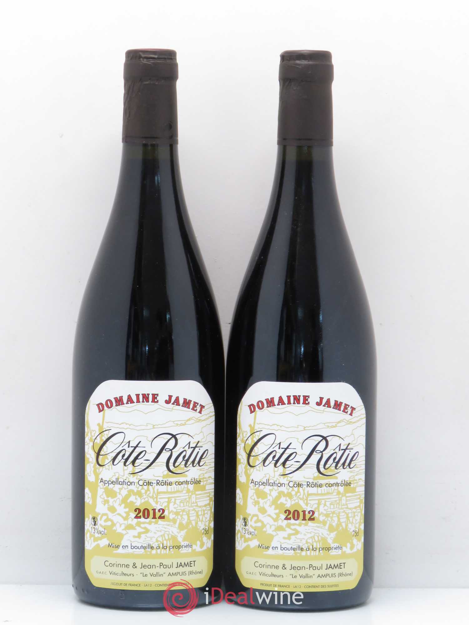 Côte-Rôtie Jamet (Domaine) 2012 - Lot de 2 bouteilles - 0