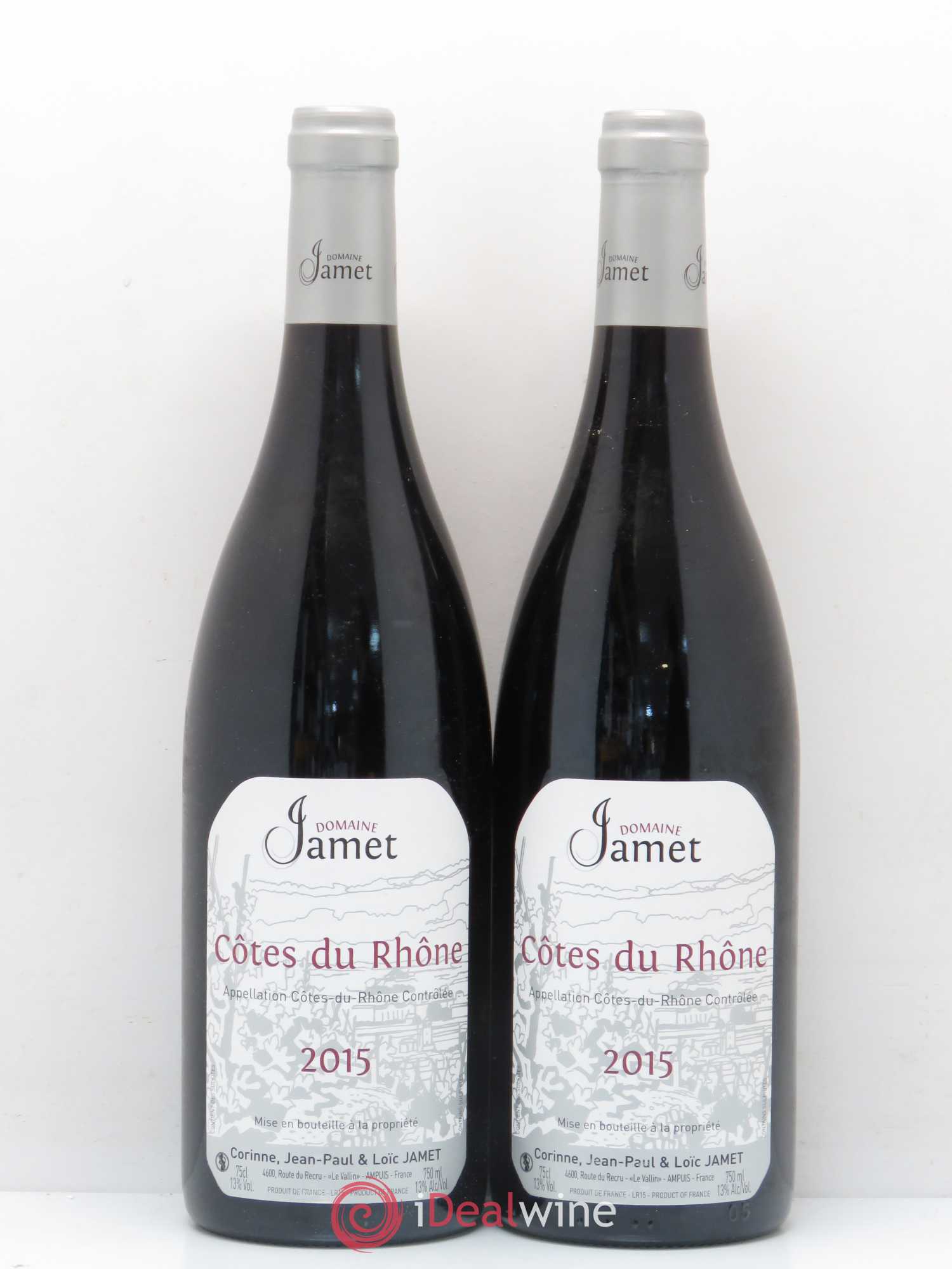 Côtes-du-Rhône Jamet (Domaine) 2015 - Lot de 2 bouteilles - 0