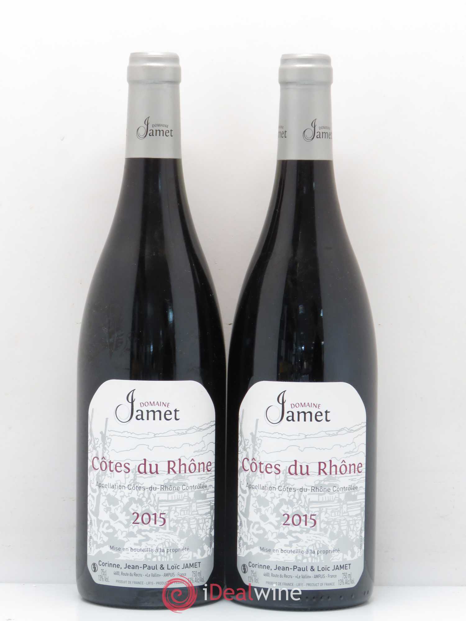 Côtes-du-Rhône Jamet (Domaine) 2015 - Lot de 2 bouteilles - 0
