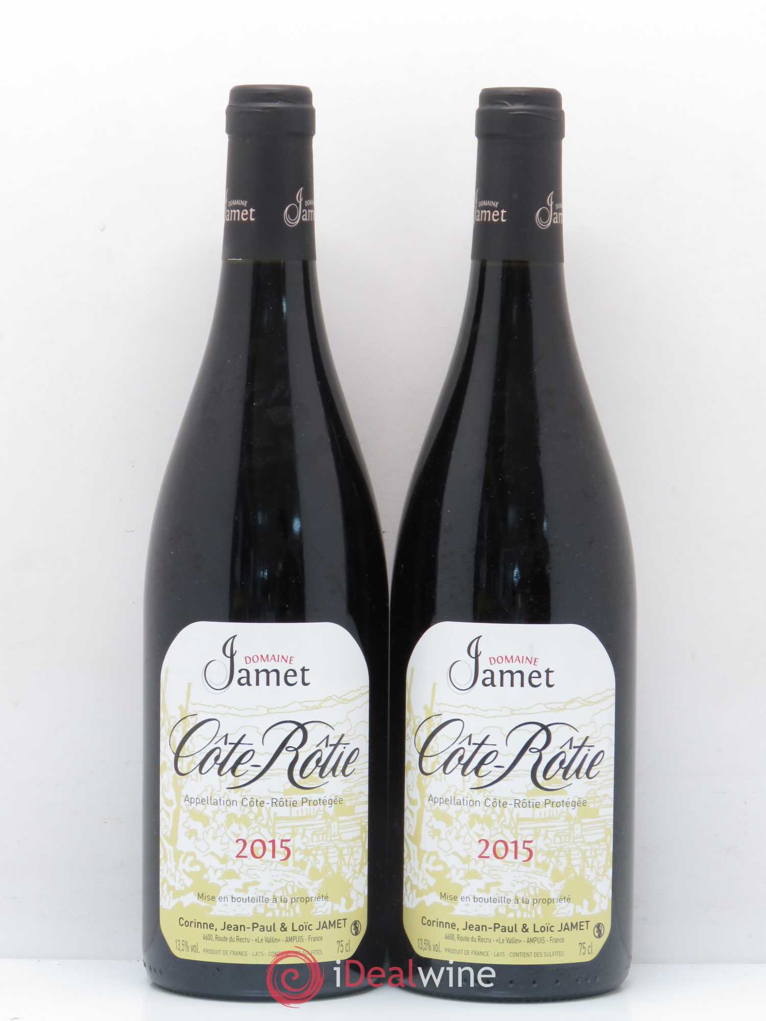 Côte-Rôtie Jamet (Domaine) 2015 - Lot de 2 bouteilles - 0