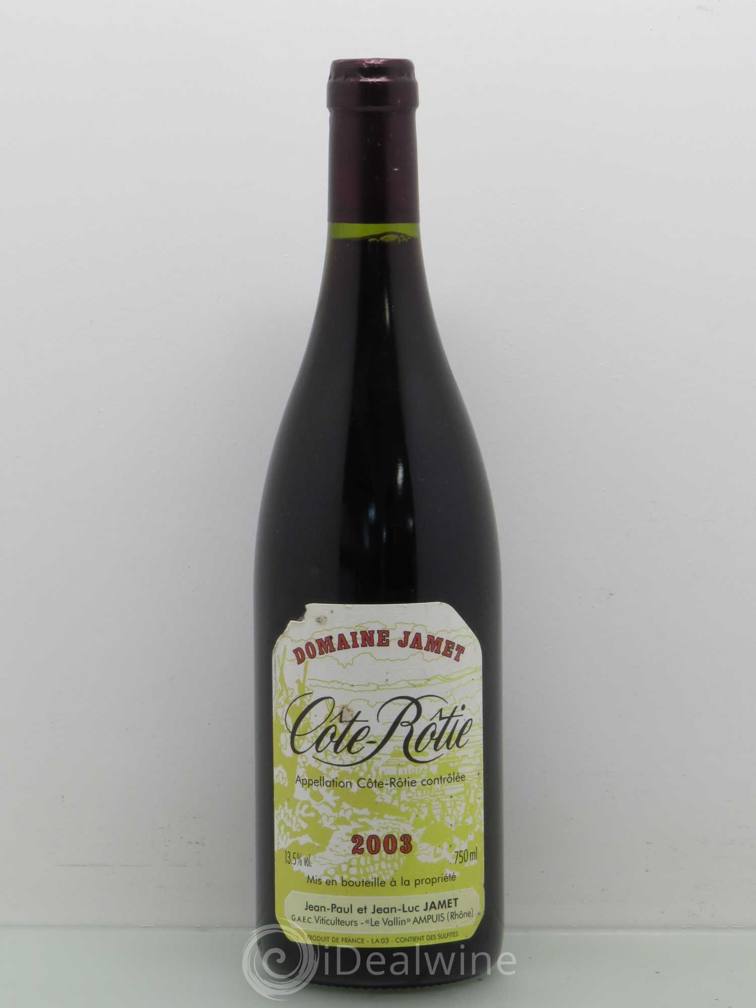 Côte-Rôtie Jamet (Domaine) 2003 - Lot de 1 bouteille - 0