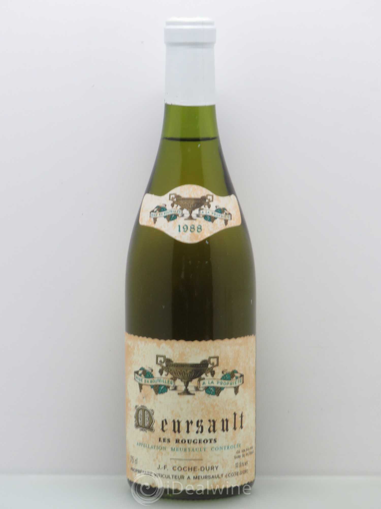 Meursault Les Rougeots Coche Dury (Domaine) 1988 - Lot de 1 bouteille - 0